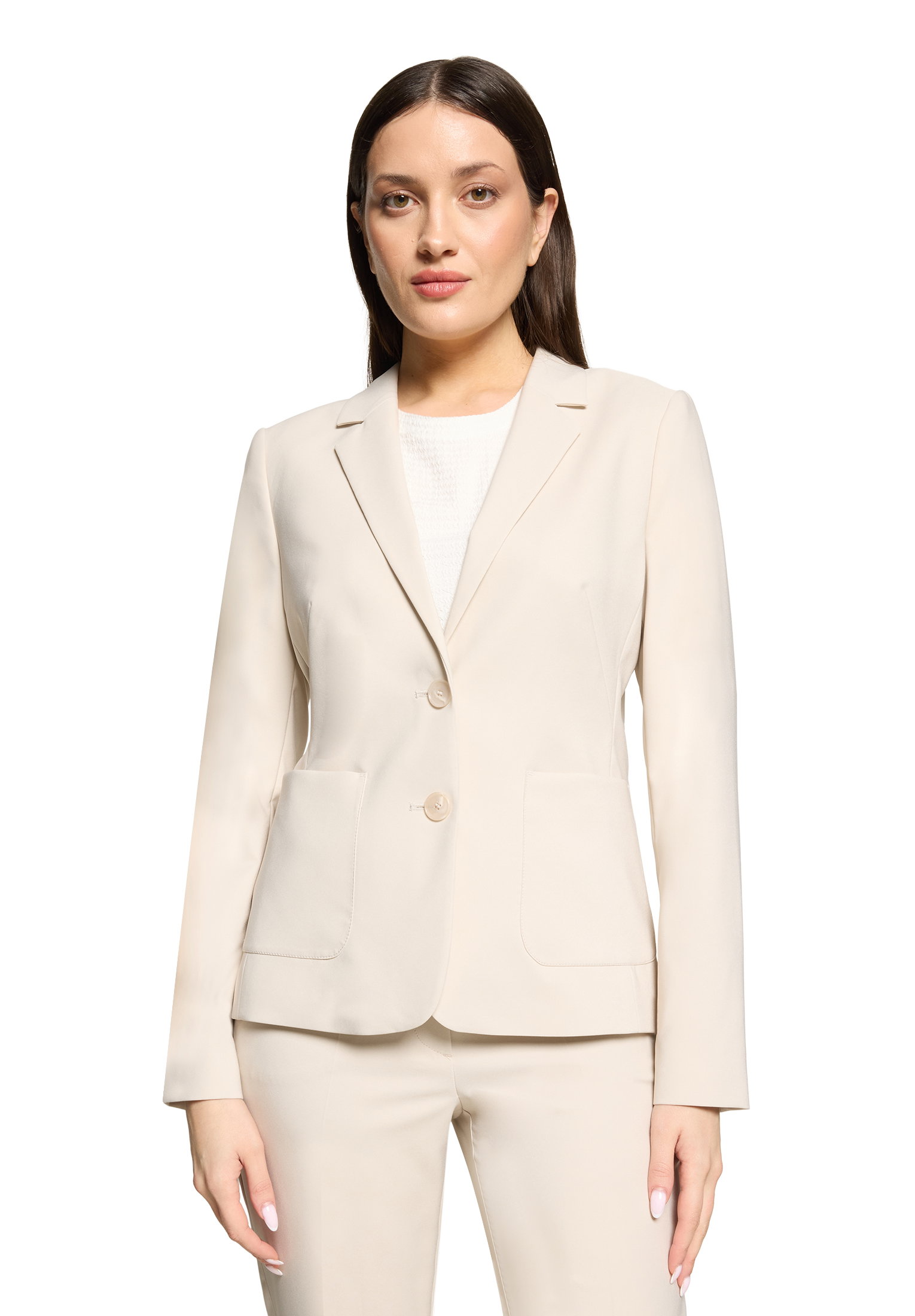 Blazer Kurz Einreiher 1/1 Arm, Light Beige #3