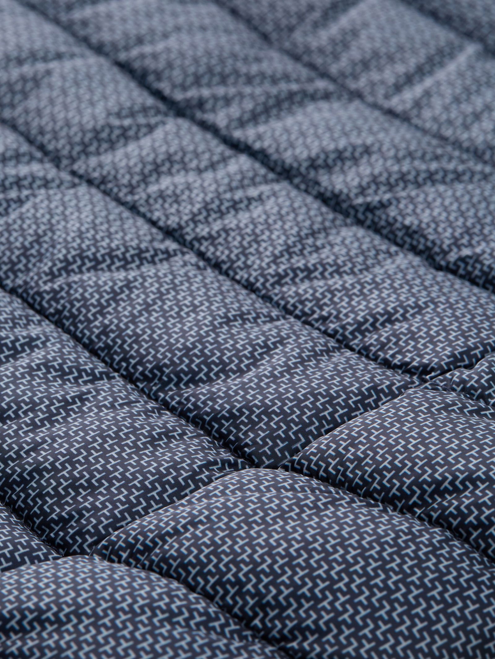 Tom Tailor |  Tom Tailor Lightweight Steppjacke mit Alloverprint | XXL | navy grey geometric design