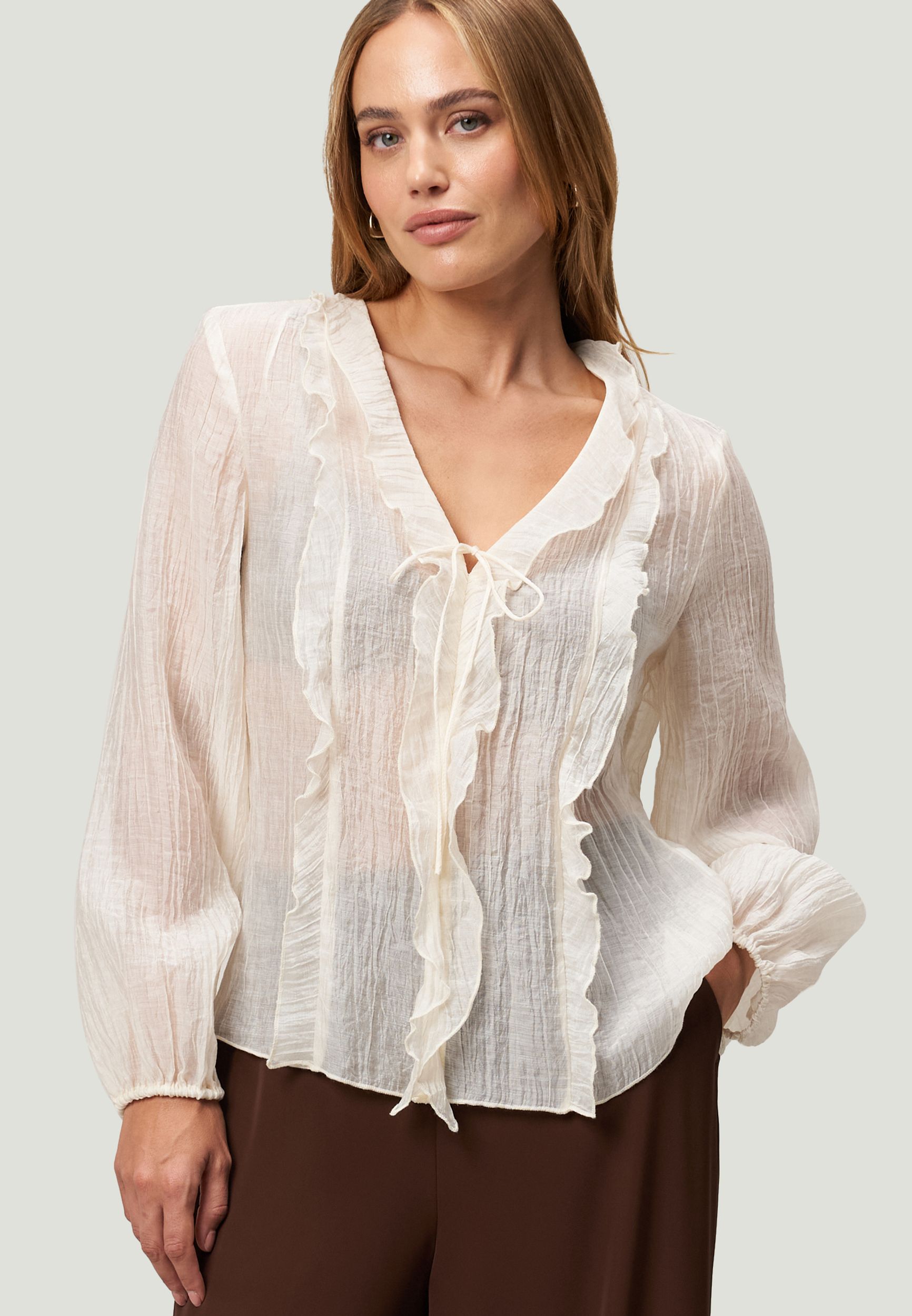 Zero |  Zero Druckbluse  | 42 | eggnog