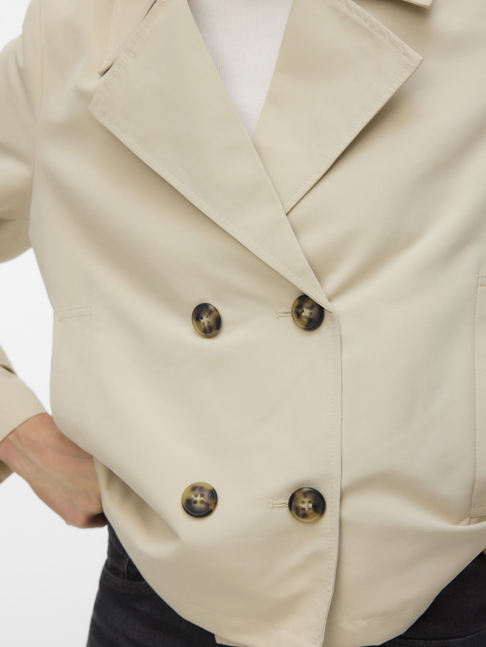 VMCHLOEMIA SHORT TRENCHCOAT NOOS, Oatmeal #4