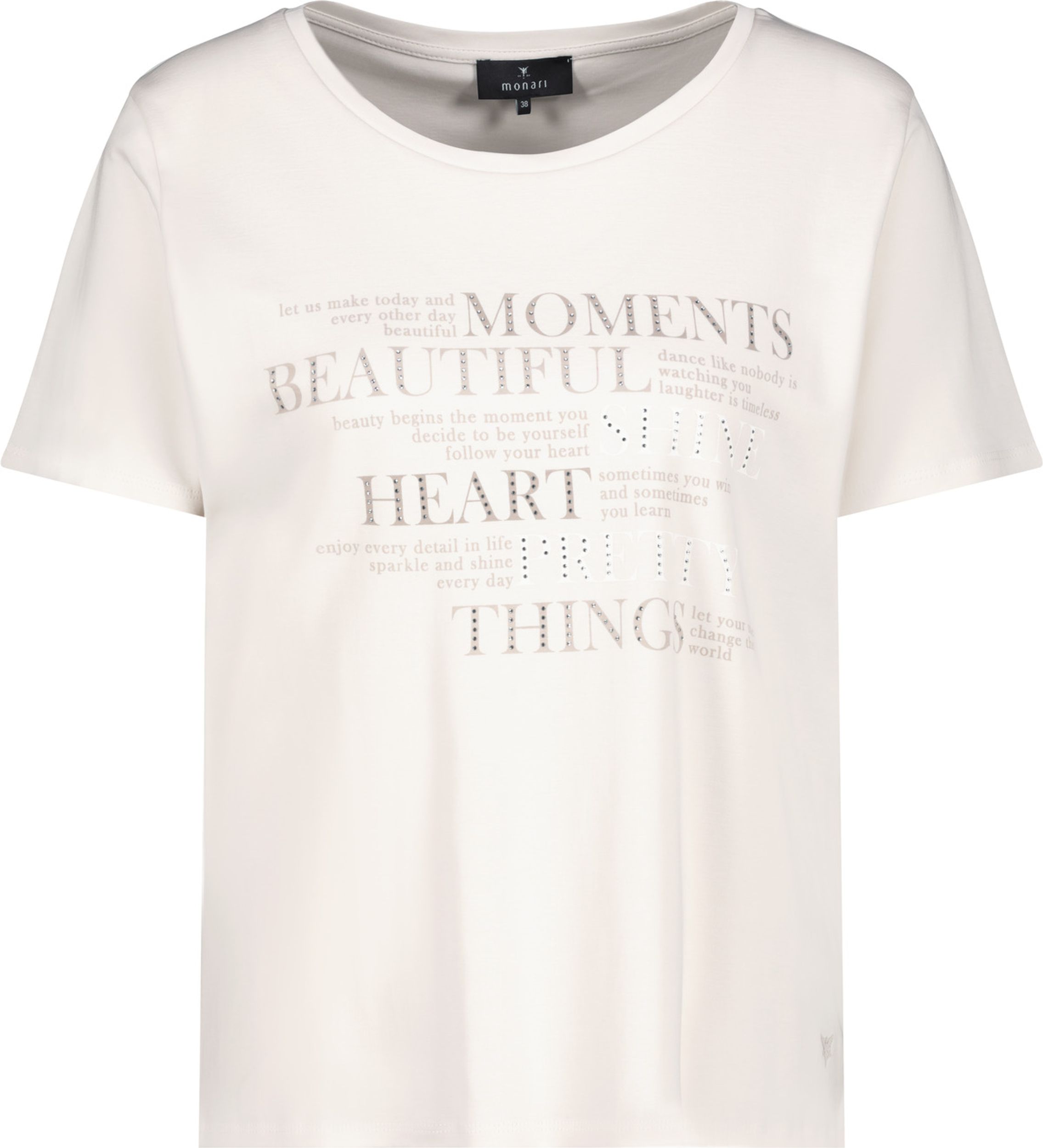 Monari |  T-Shirt, creamy beige | 40 | creamy beige