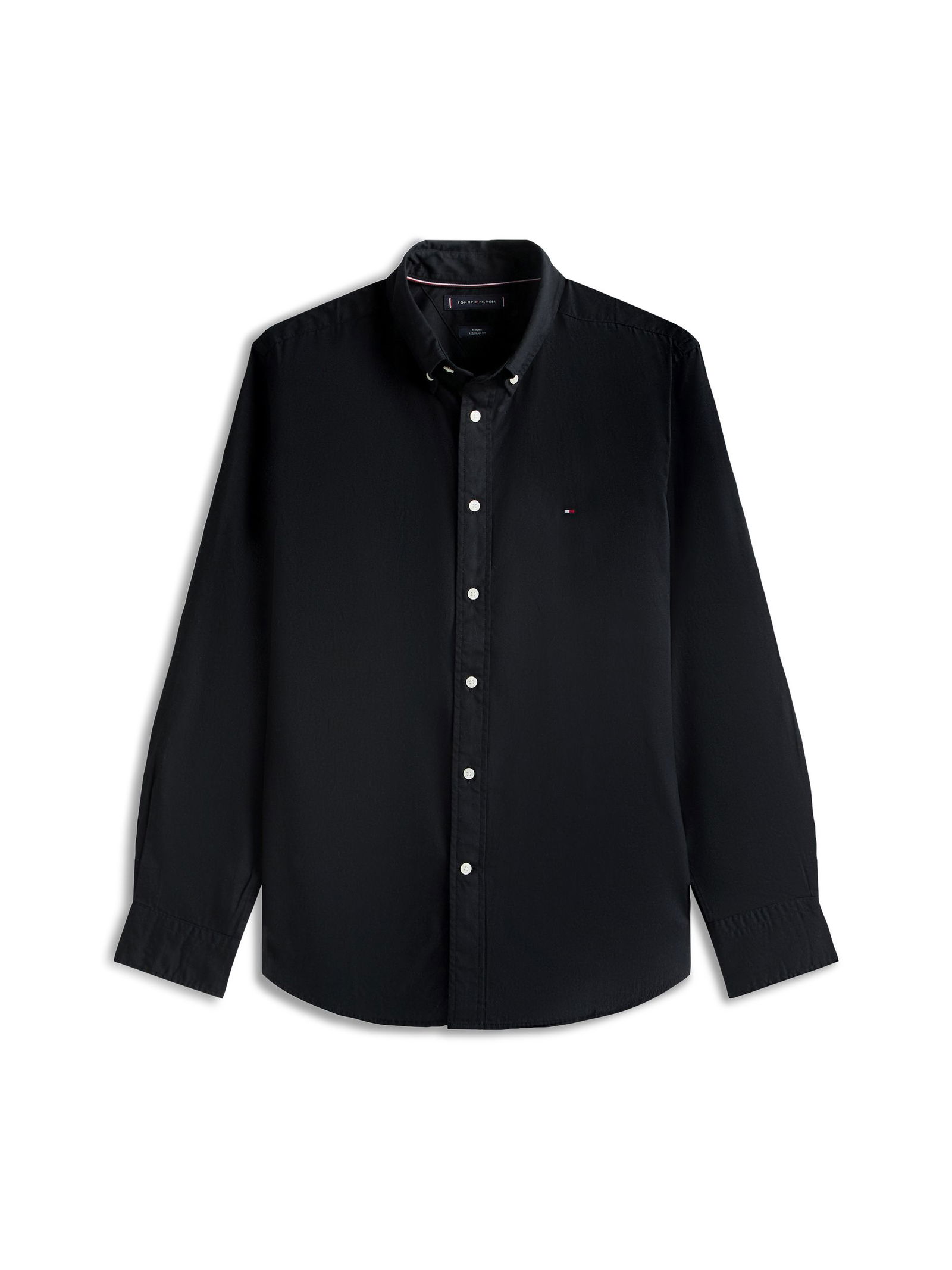 Tommy Hilfiger |  Tommy Hilfiger Hemd Regular Fit  | M | black