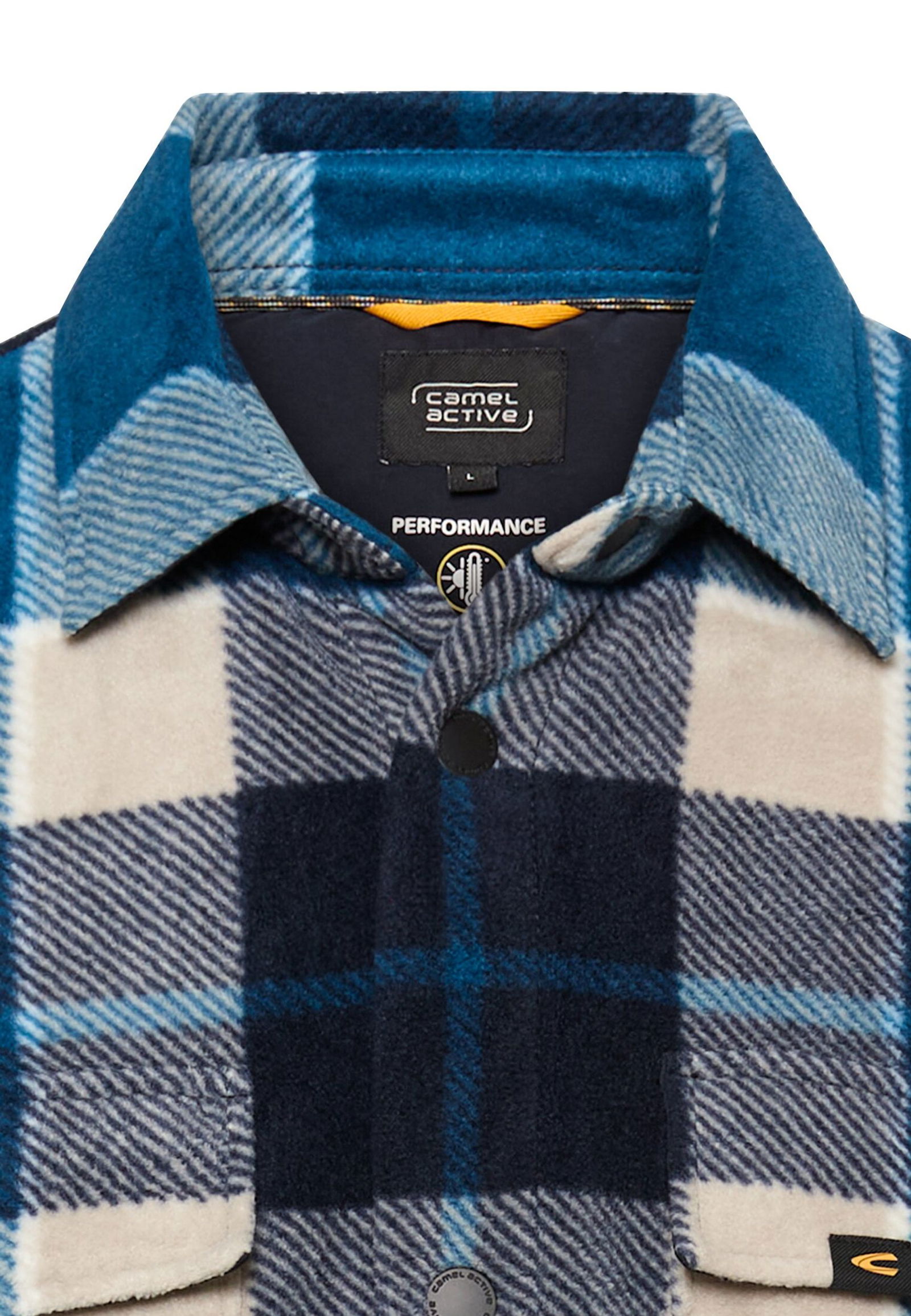 Camel Active |  Camel Active Hemd Regular Fit  | M | stone blue