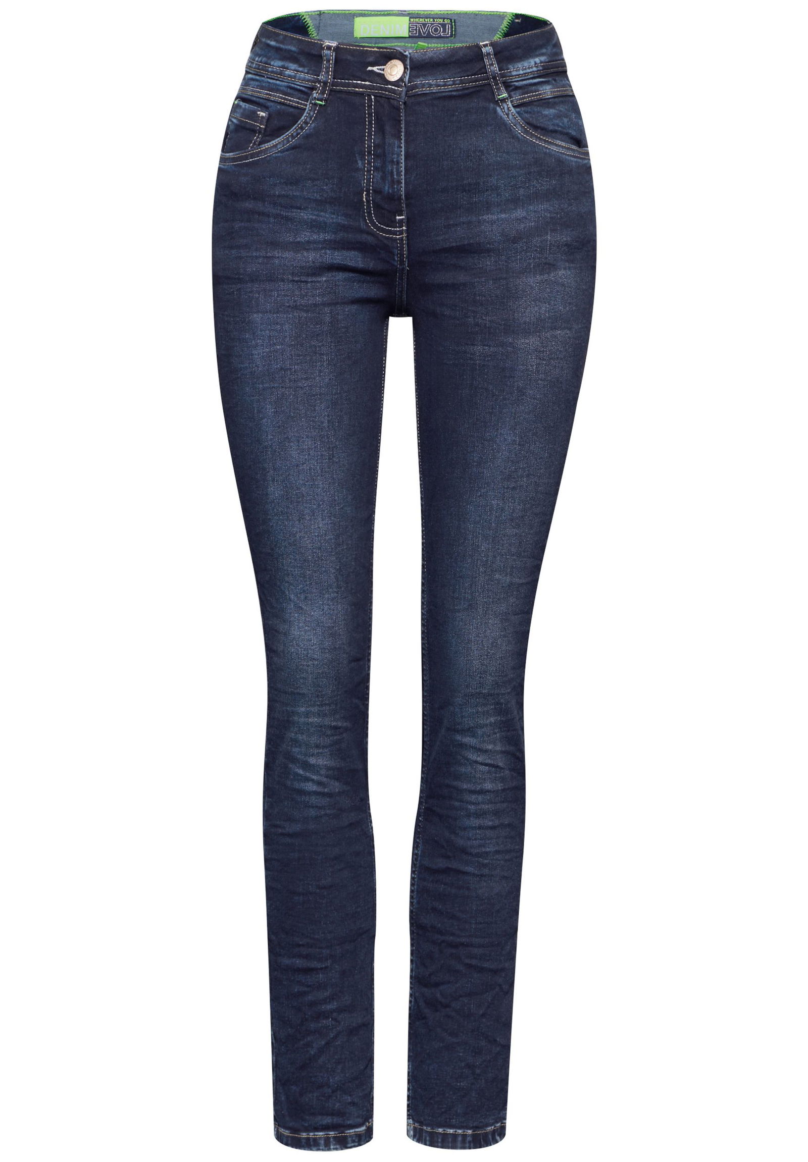 2d3812e3561aac2c30aa36969a0a7910 CECIL |  CECIL Slim Jeans  | 29/30 | dark blue wash