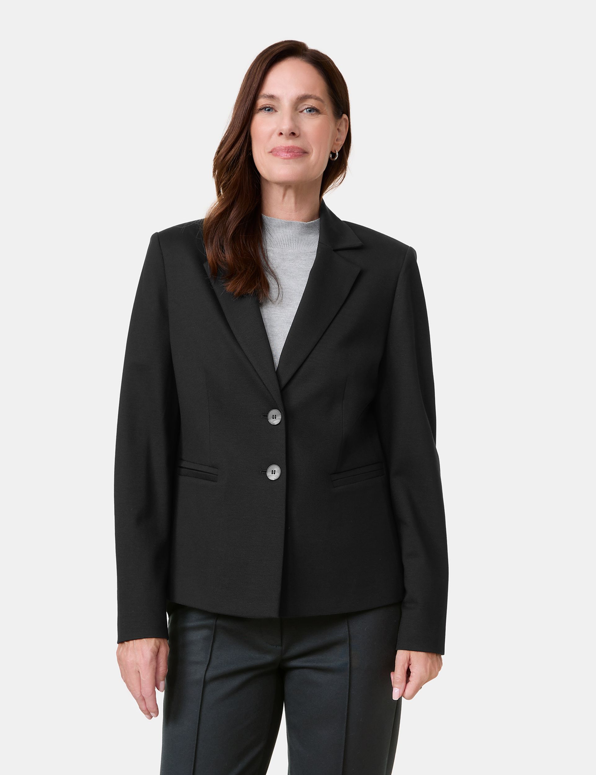 GERRY WEBER Collection |  GERRY WEBER Collection Sweatblazer  | 42 | schwarz