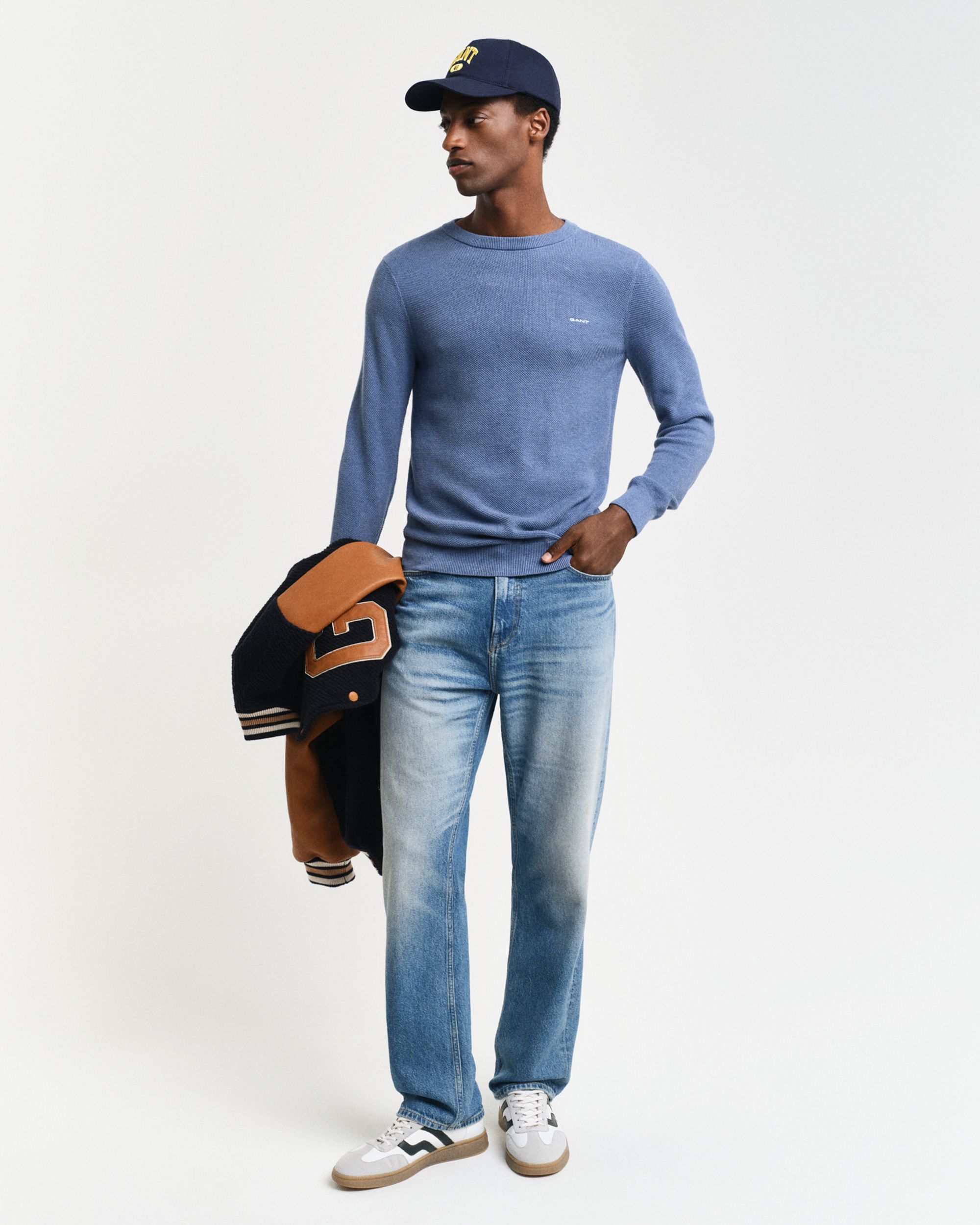 Gant |  Gant Pullover  | XL | dusty blue sea