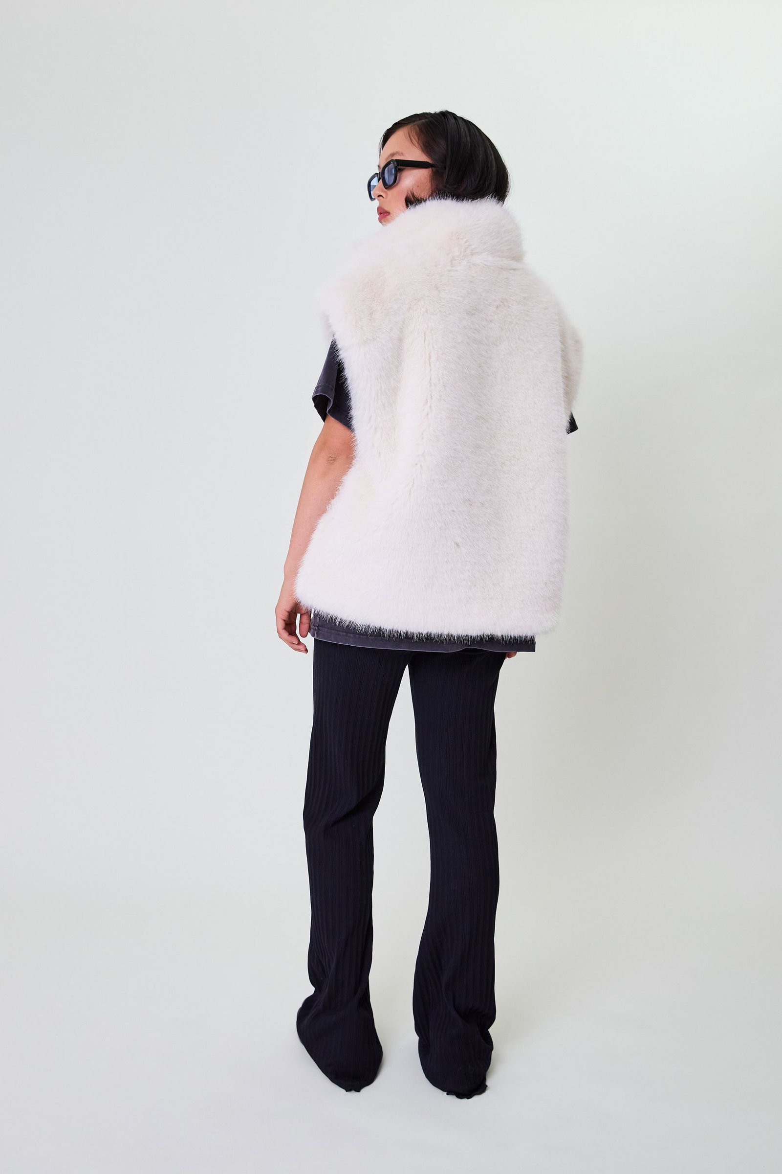 469262fa40f8ace5e257815214cb1666 Oh April | Oh April Fake Fur Weste TRIXIE Waistcoat ivory | S | 1006 IVORY