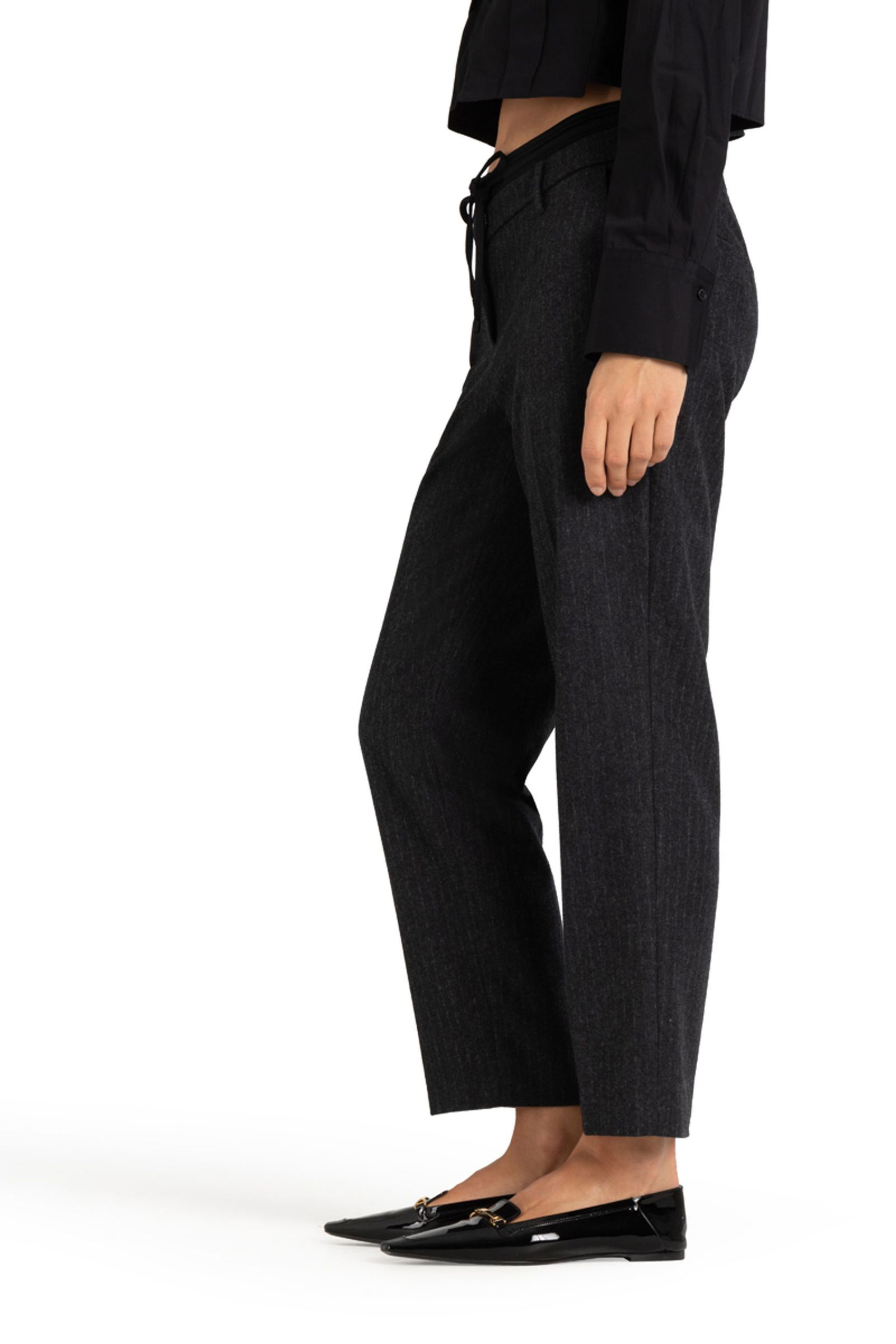  | Karen, grey fuzzy pinstripe | 38/28
