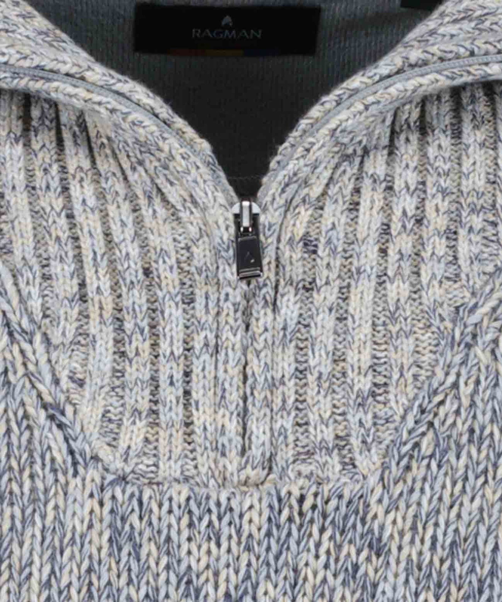 RAGMAN |  RAGMAN Pullover  | M | grau-melange