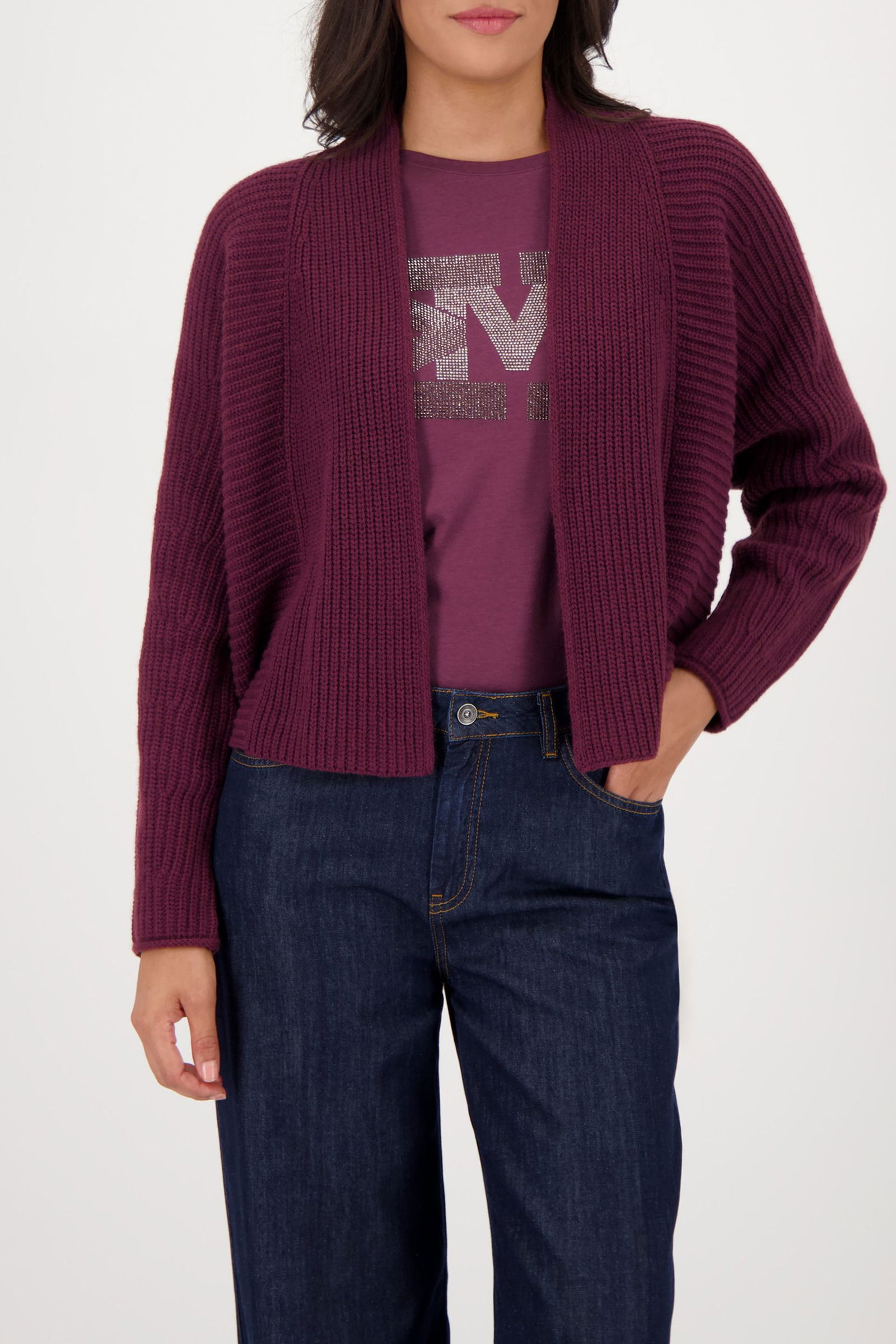 Monari | Monari Strickjacke | Cardigan | 46 | bordeaux