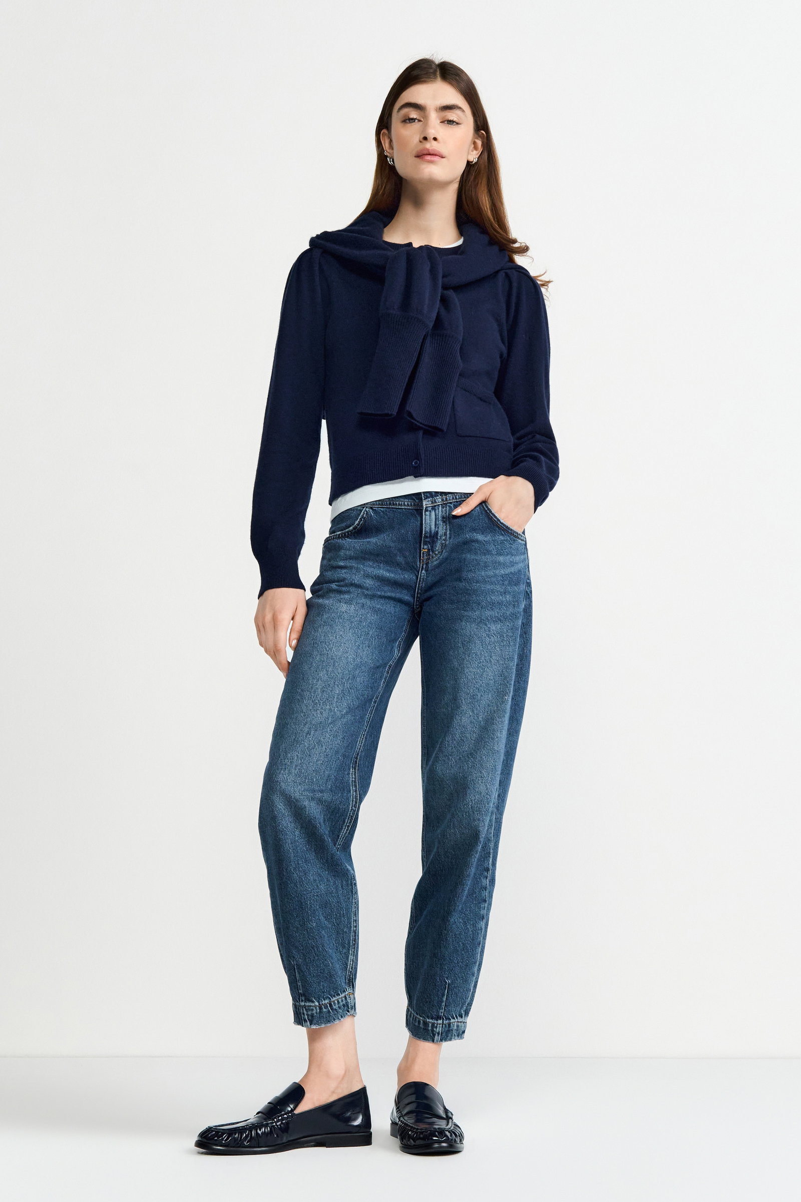 Slouchy Dark Blue Denim, denim blue #2