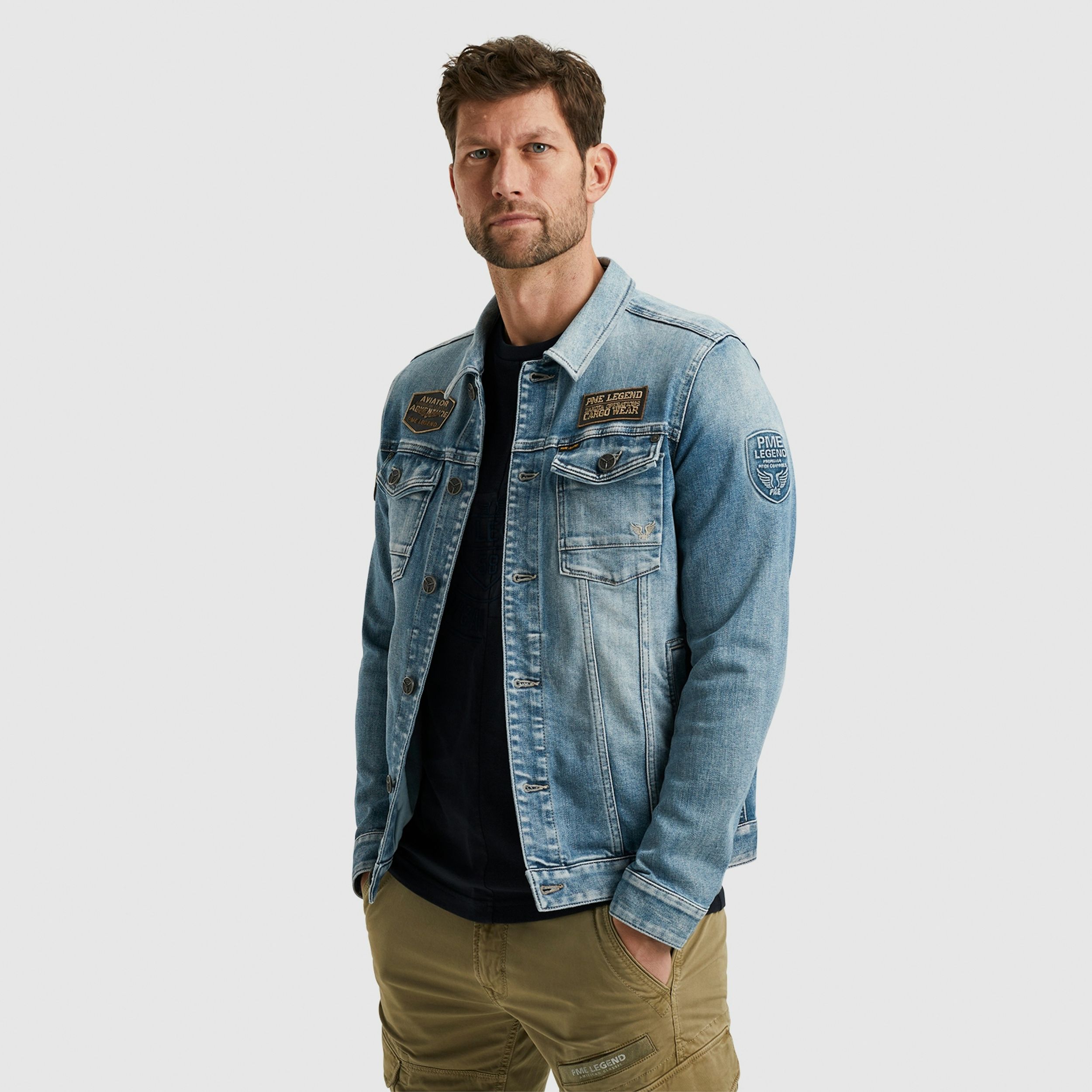 PME Legend |  PME Legend Jeansjacke  | M | super blue denim