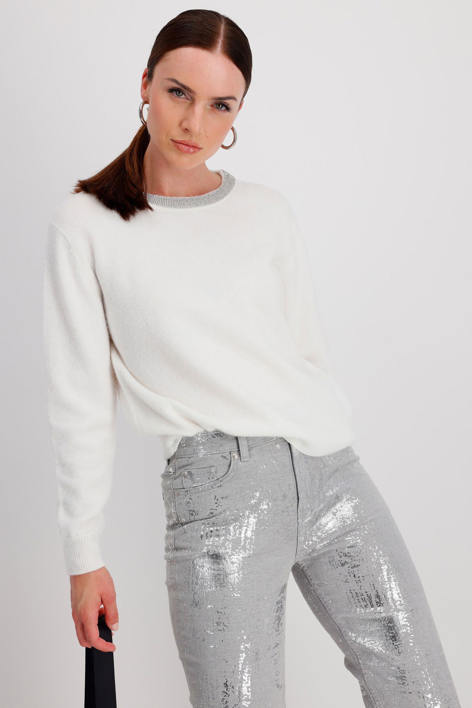 15341dff2979b3979ff82b3343a72217 Monari | Monari Pullover | 44 | off-white