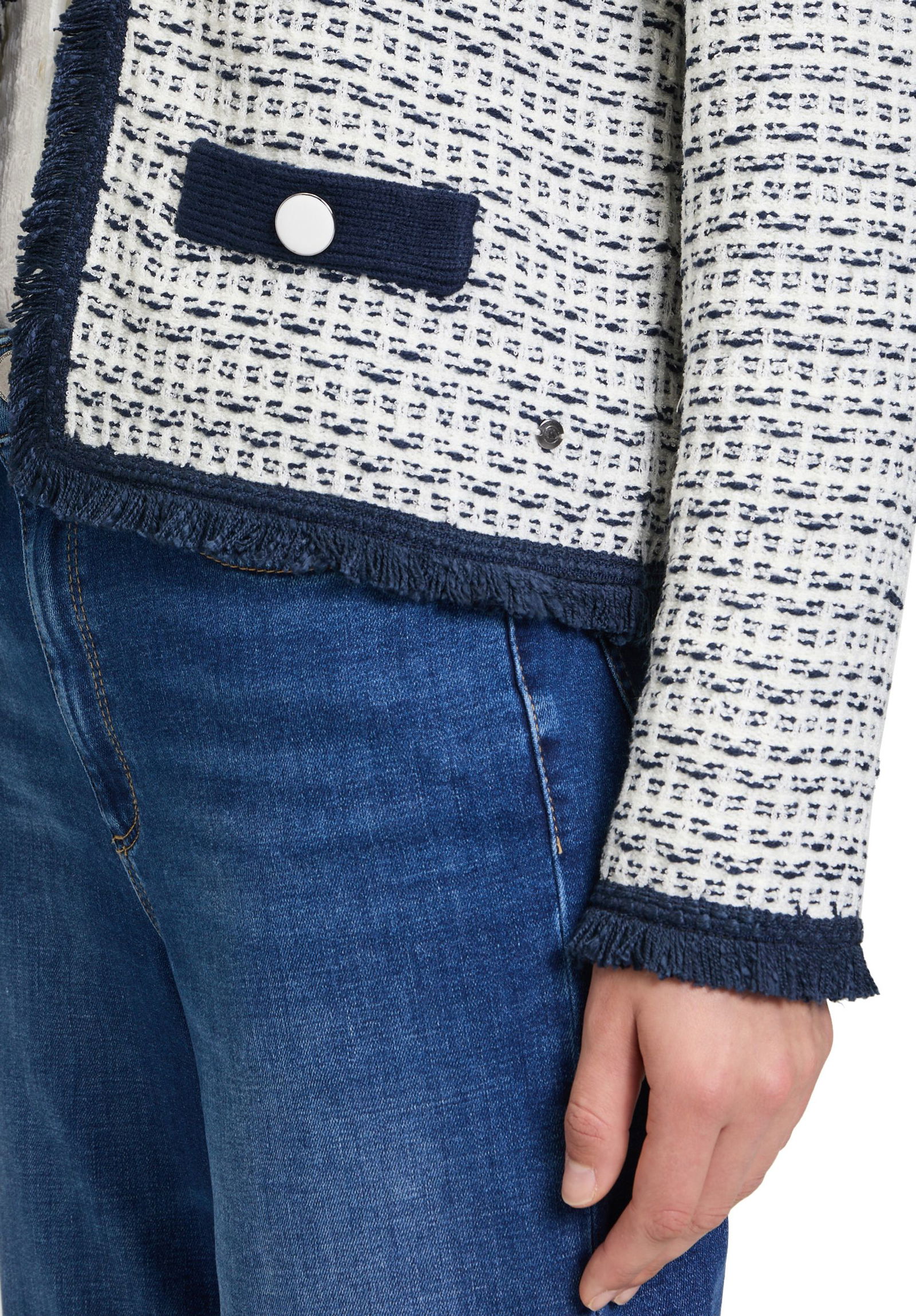 Betty & CO | Betty & CO Kurzblazer | 44 | weiß/dunkelblau