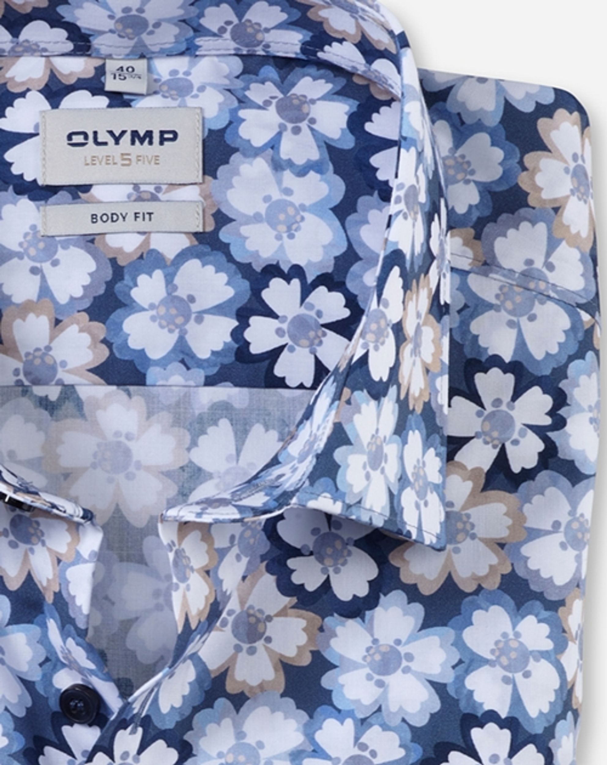 Olymp |  Olymp Hemd Slim Fit  | 40 | bleu