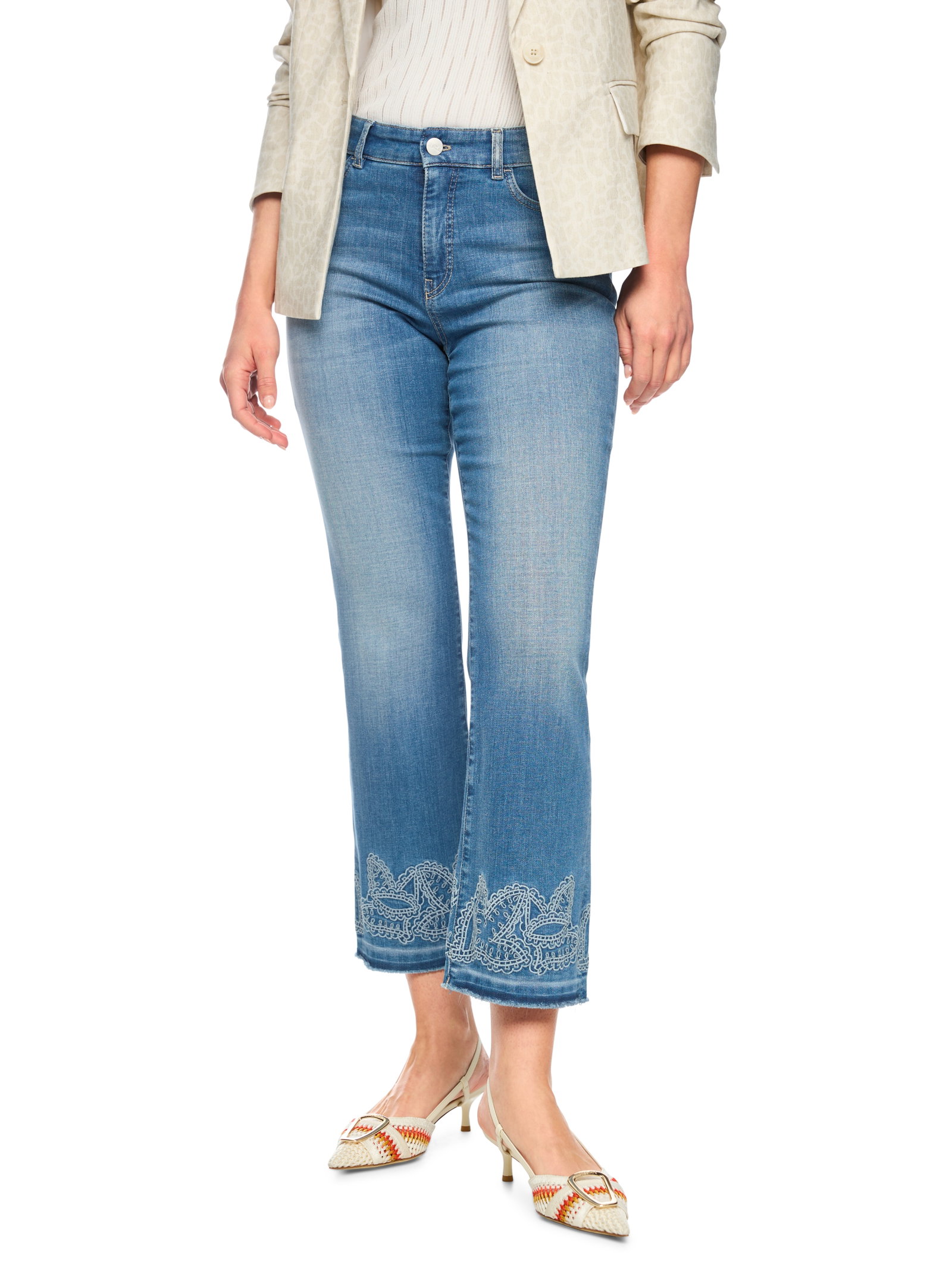 Jeans FORLI mit Paisley-Lochstickerei #6