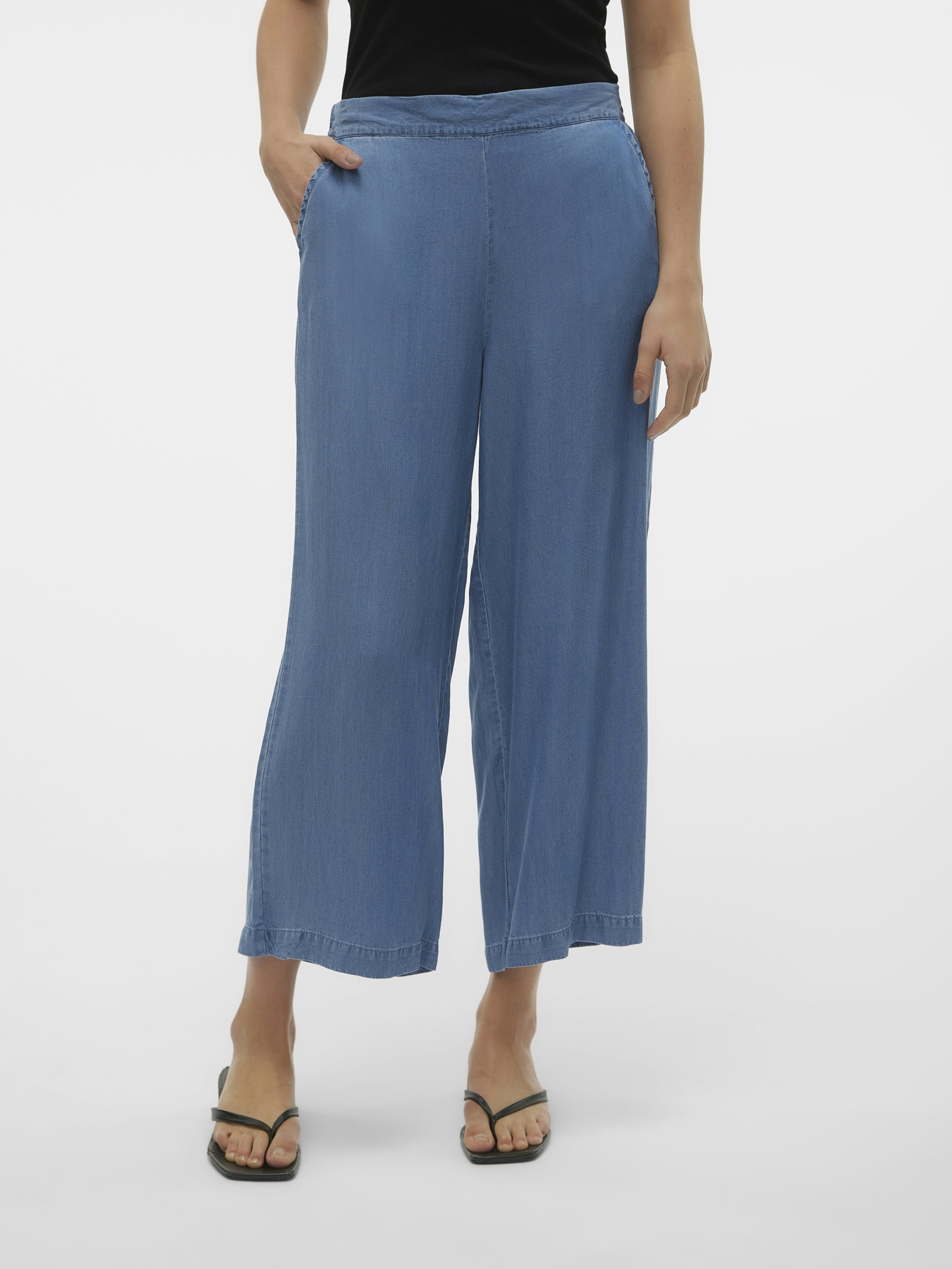 VMBREE MR WIDE TENCEL CULOTTE GA NO, Medium Blue Denim #2
