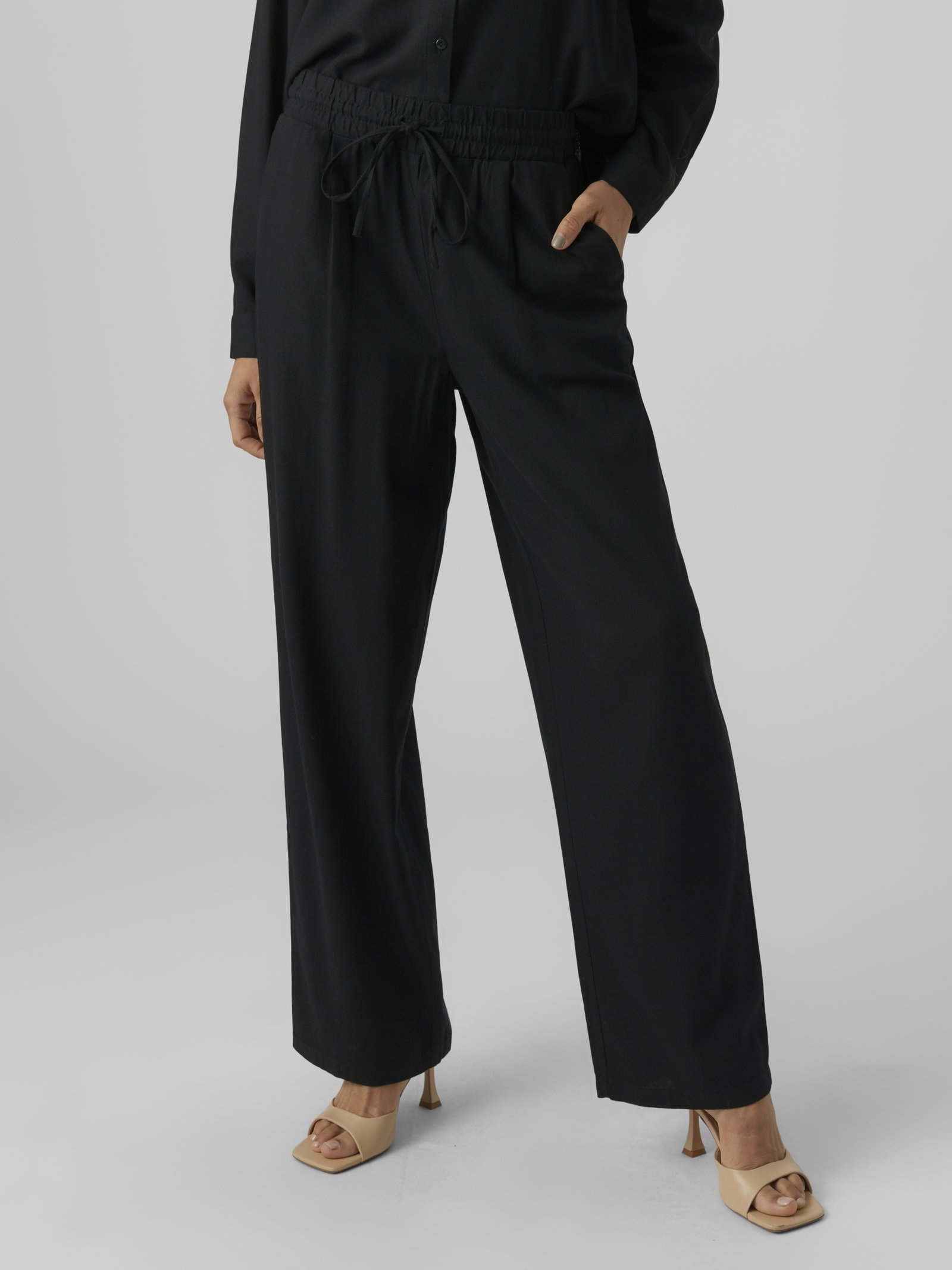 VMJESMILO HW WIDE PANTS WVN NOOS, Black #4