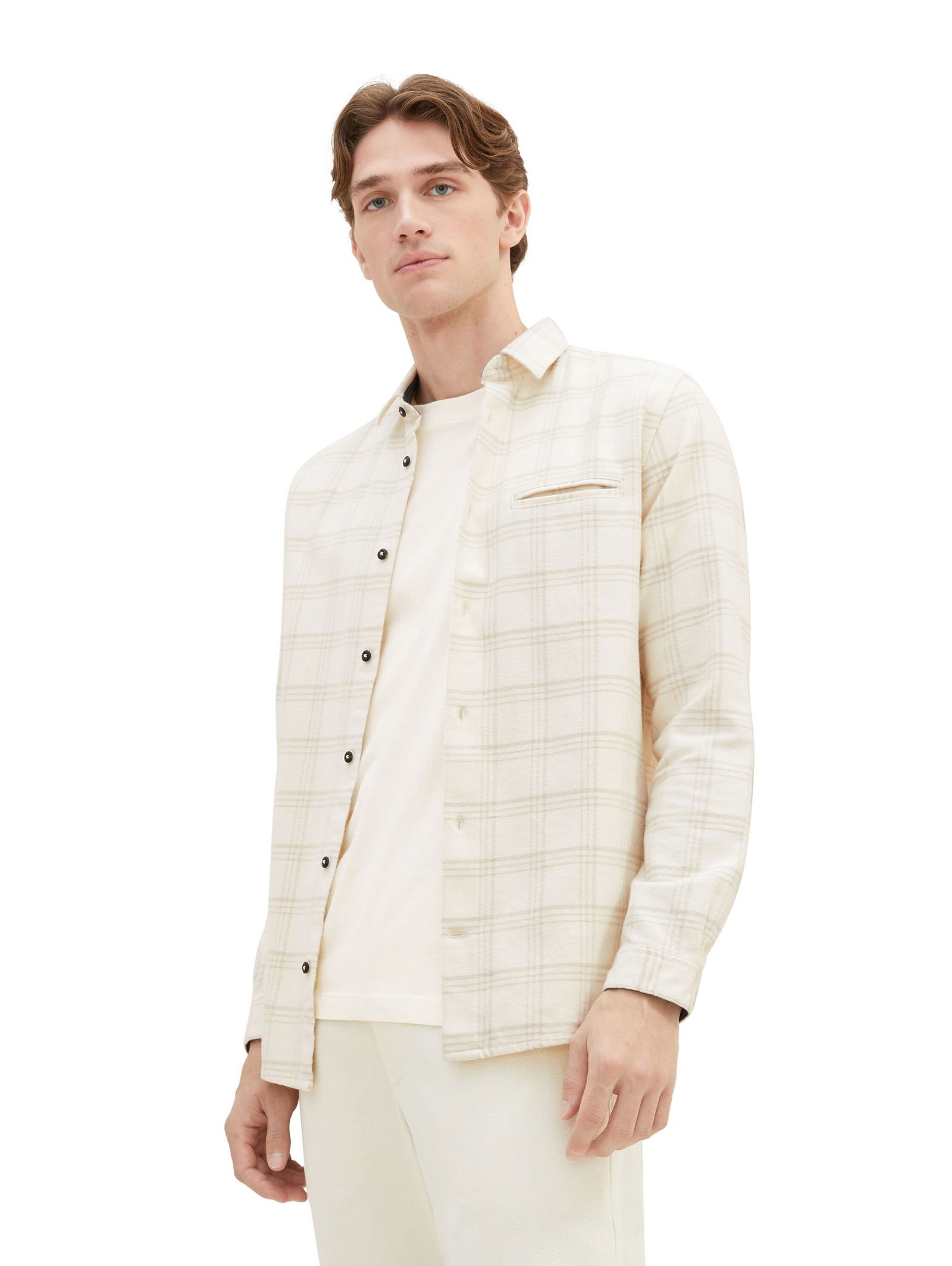 Tom Tailor |  Hemd mit Karomuster | XXXL | beige tonal check