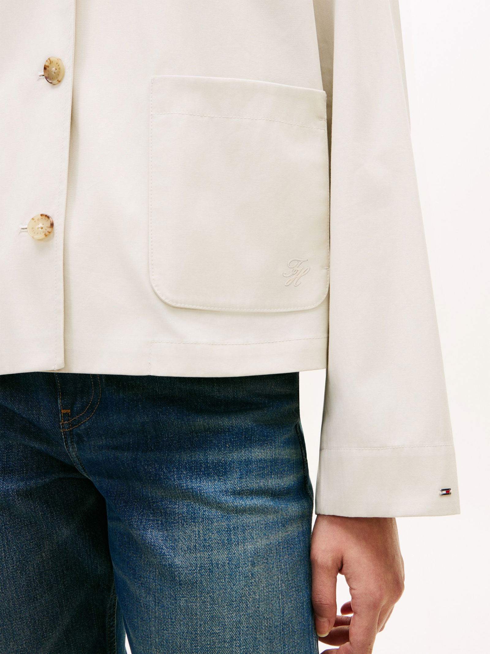 Tommy Hilfiger |  Tommy Hilfiger Funktionsjacke  | L | light silt