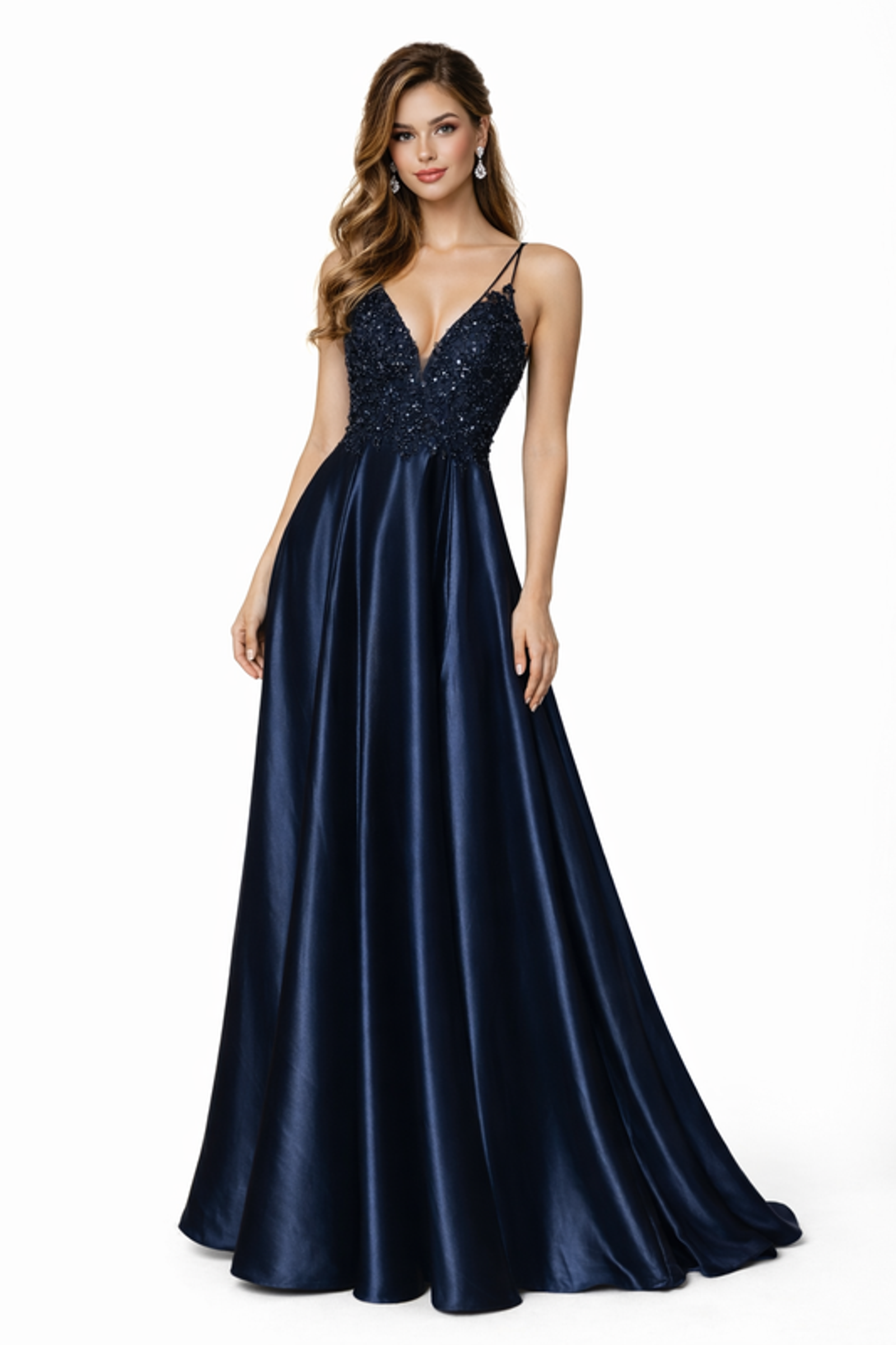 Mascara London |  Mascara London Langes Kleid  | 36 | blau