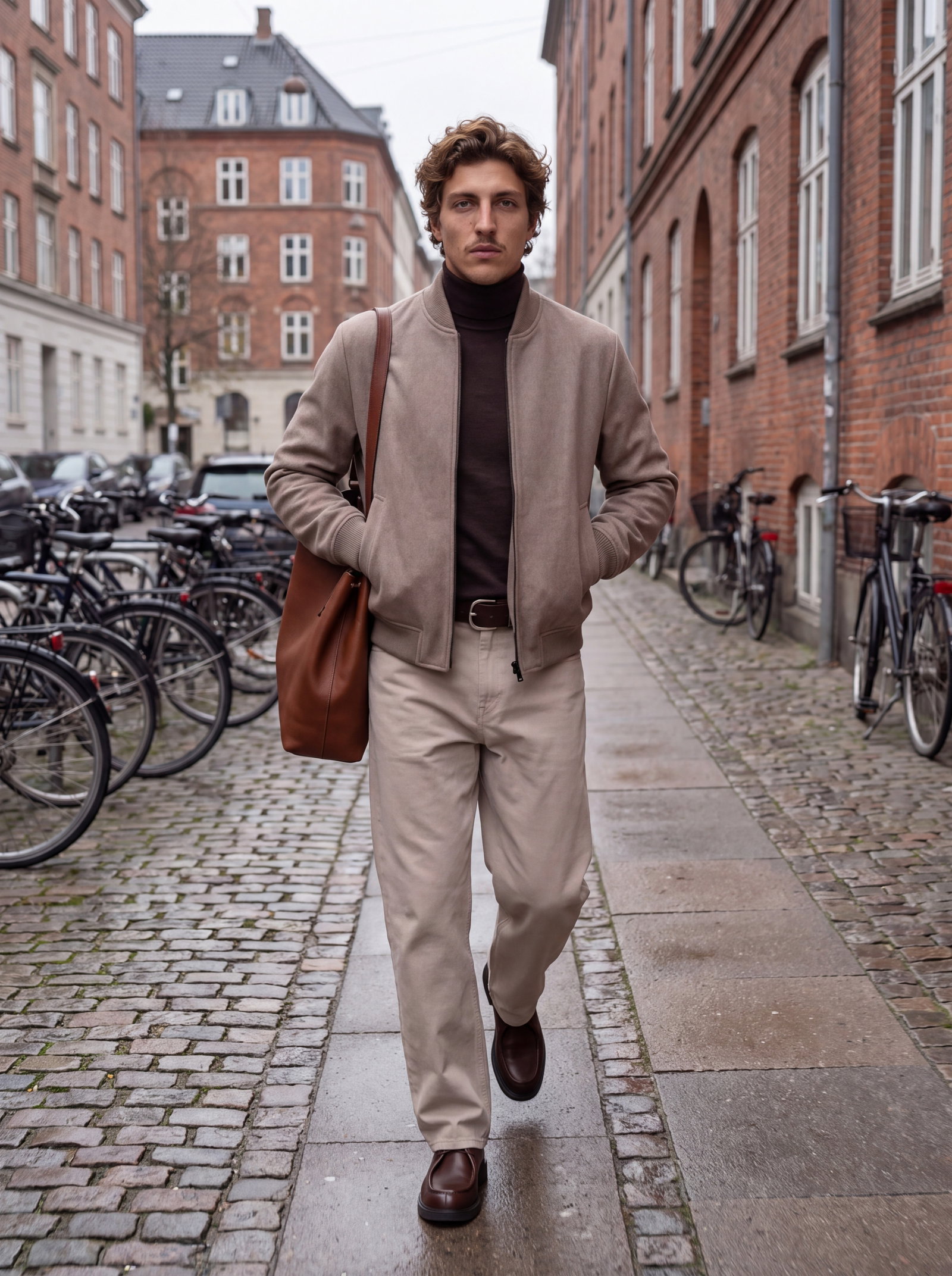 JJEJAMES BOMBER SN, Greige #3