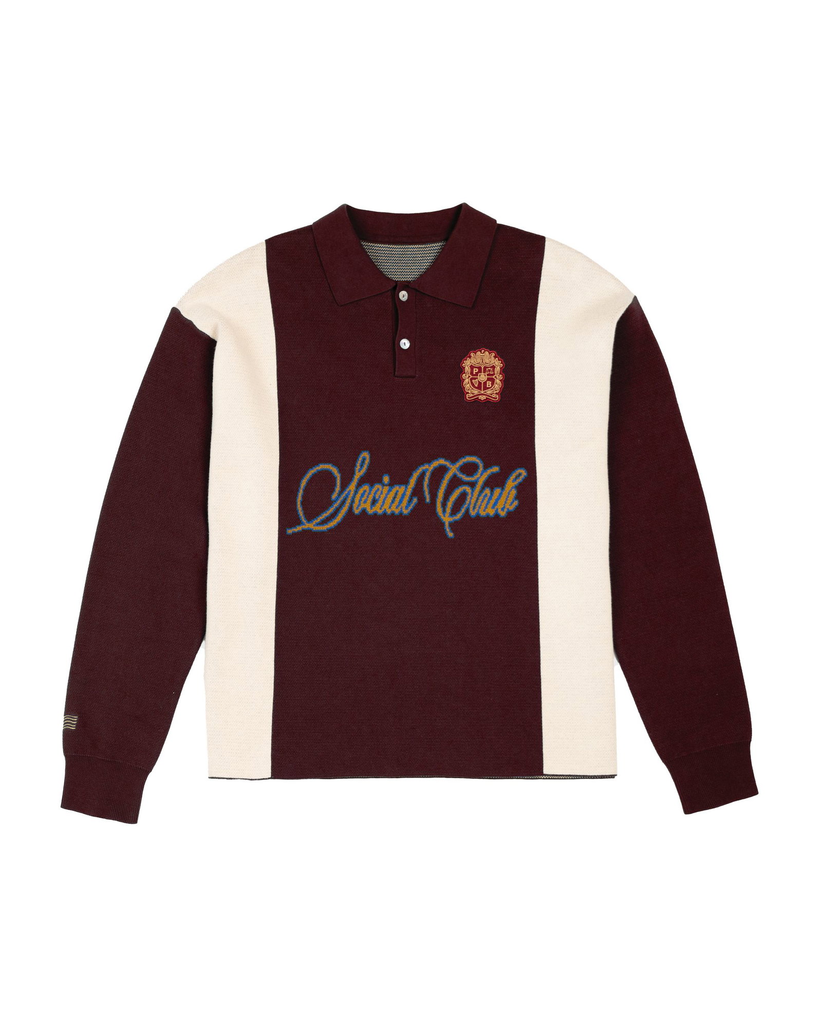 Prohibited Sweater Contrast Clubhouse Knit #1