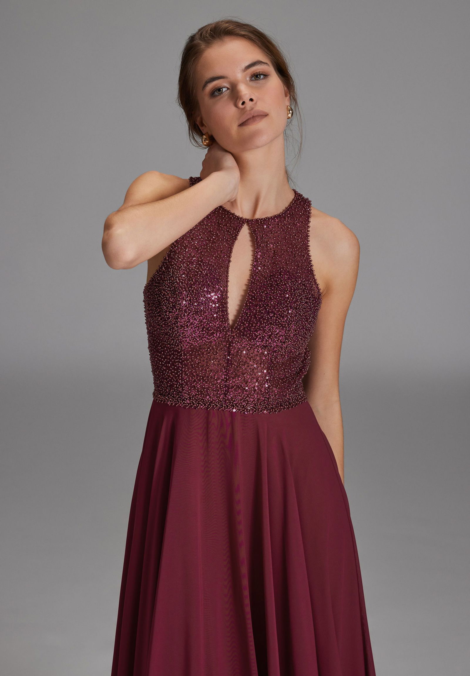Hey Kyla |  Hey Kyla Langes Kleid  | 36 | grape wine