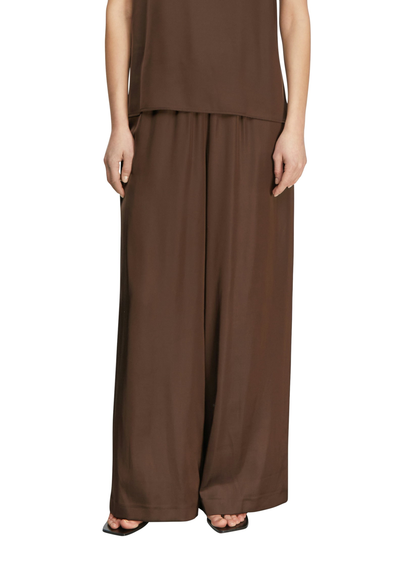 Comma Pull-On-Satin-Wide-Leg-Hose #3