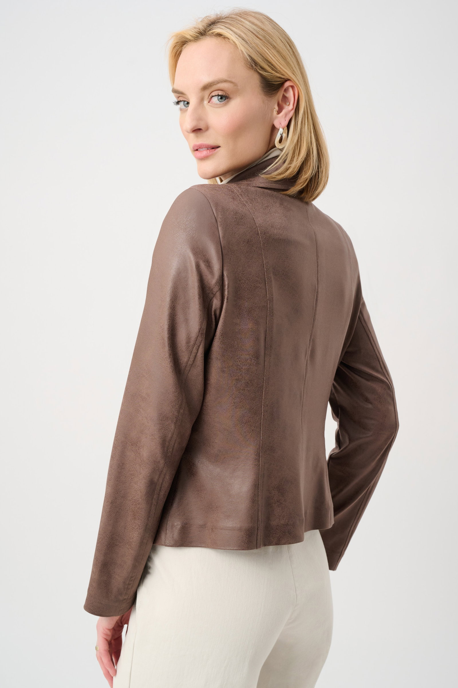 Joseph Ribkoff Jacke taillierte Bikerjacke aus Foiled Knit mit Reißverschluss #2