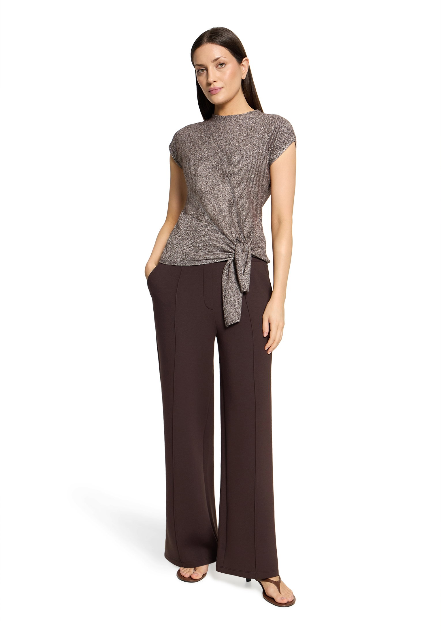 Shirt Kurz 1/2 Arm, Brown Melange #5