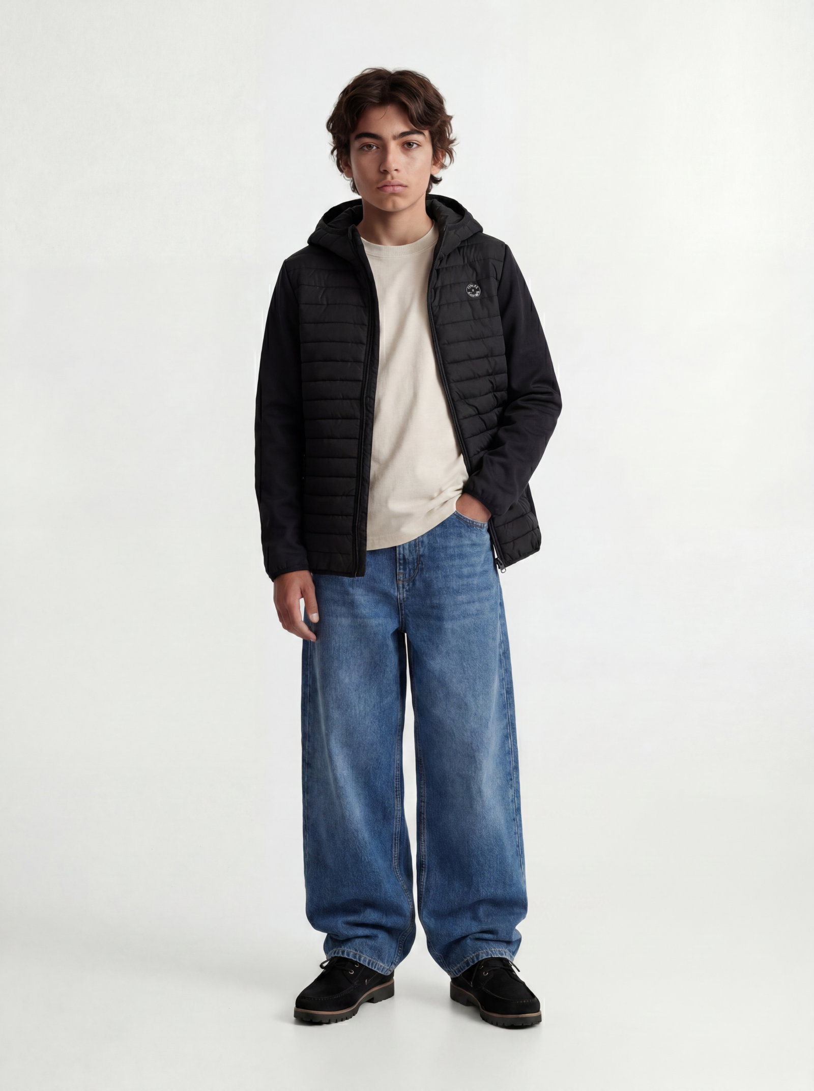 JJEMULTI QUILTED JACKET NOOS JNR, Black/SET-IN SLEEVES #4