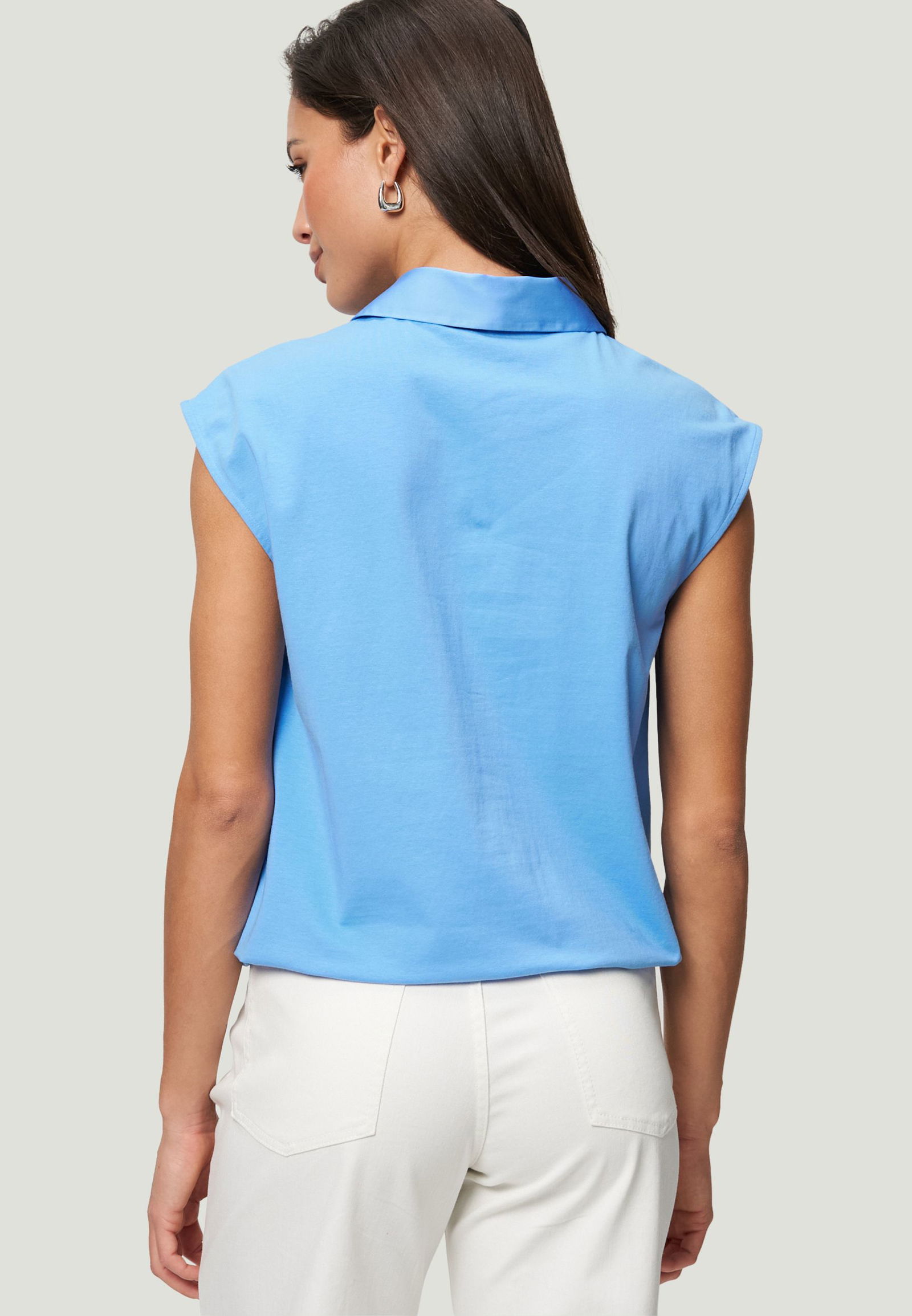 Zero |  Zero Druckbluse  | 40 | ocean blue