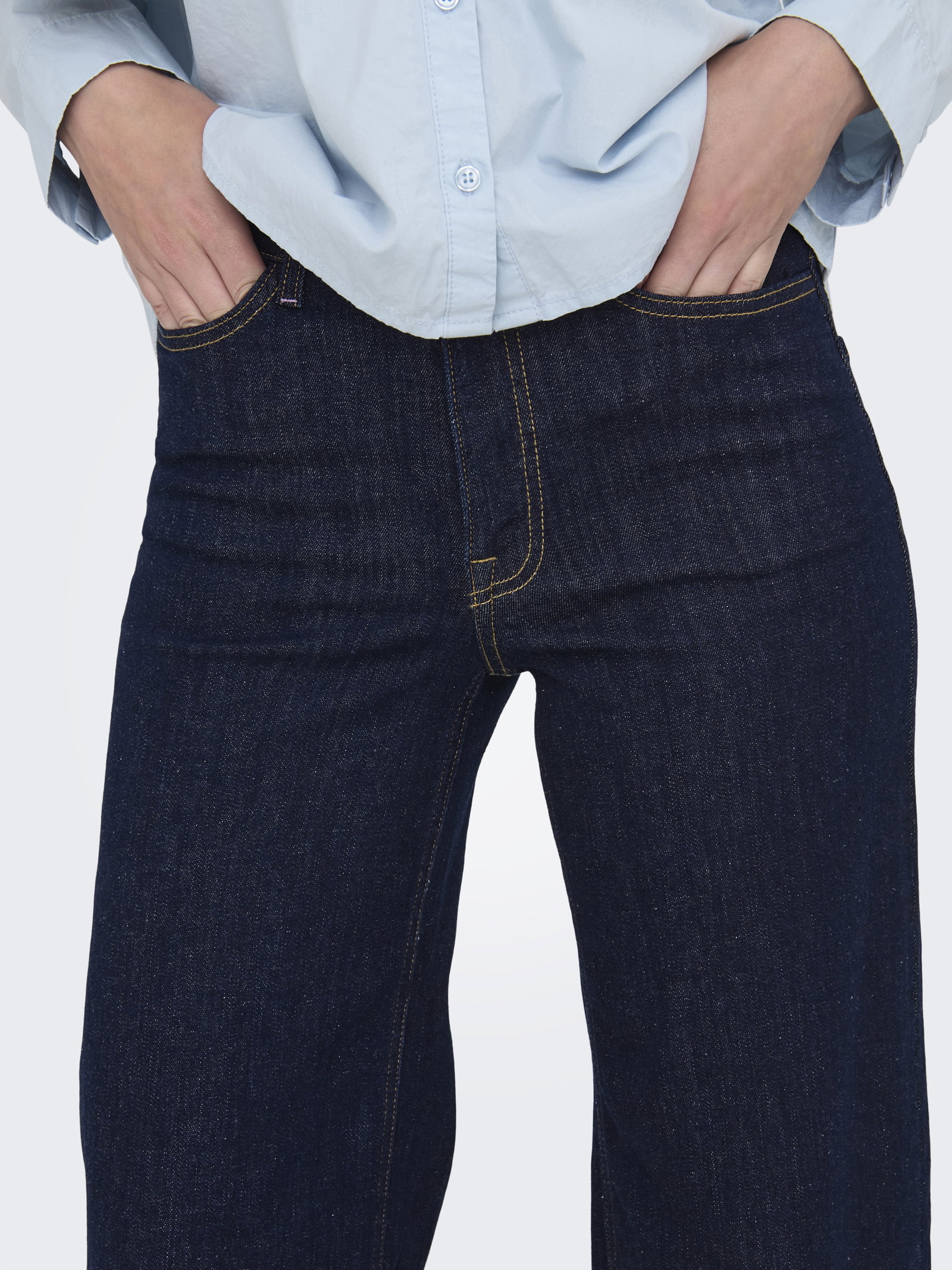 JDYFELINA-FINA HW WIDE RINSE JNSDNM, Dark Blue Denim/RINSE BLUE DENIM #4