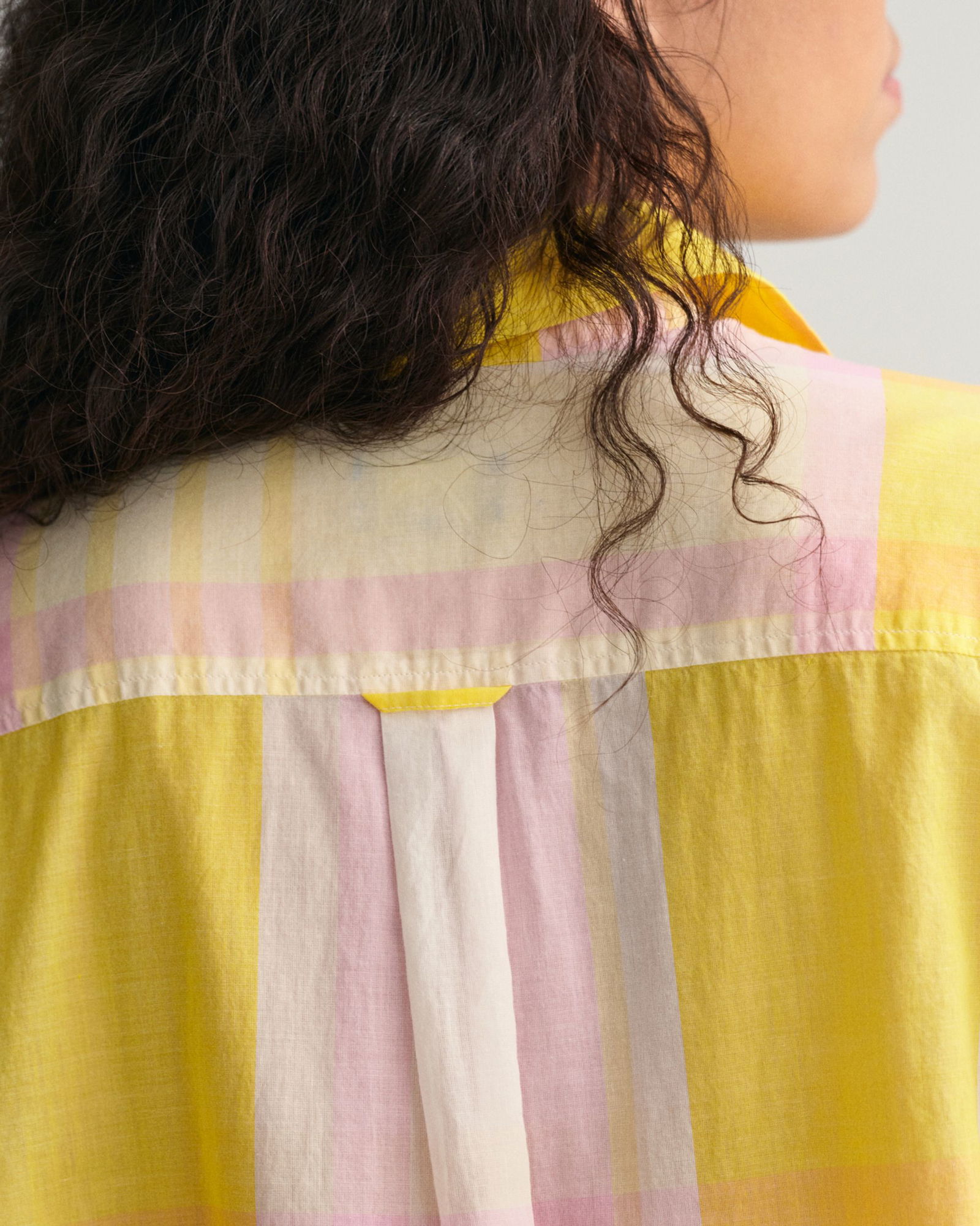 Oversized Madras Bluse