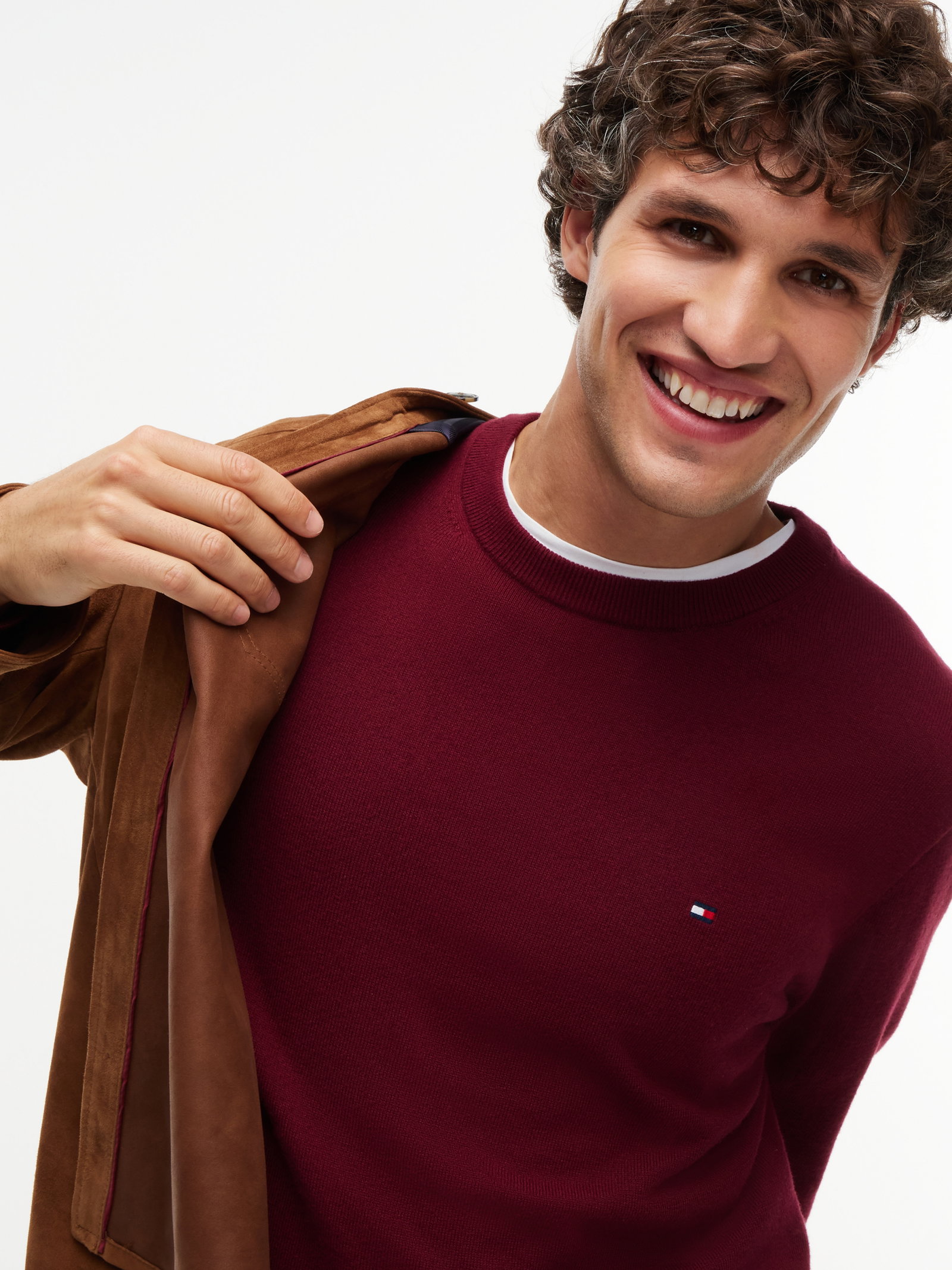 PIMA ORG CTN CASHMERE CREW NECK, PURPLE #3