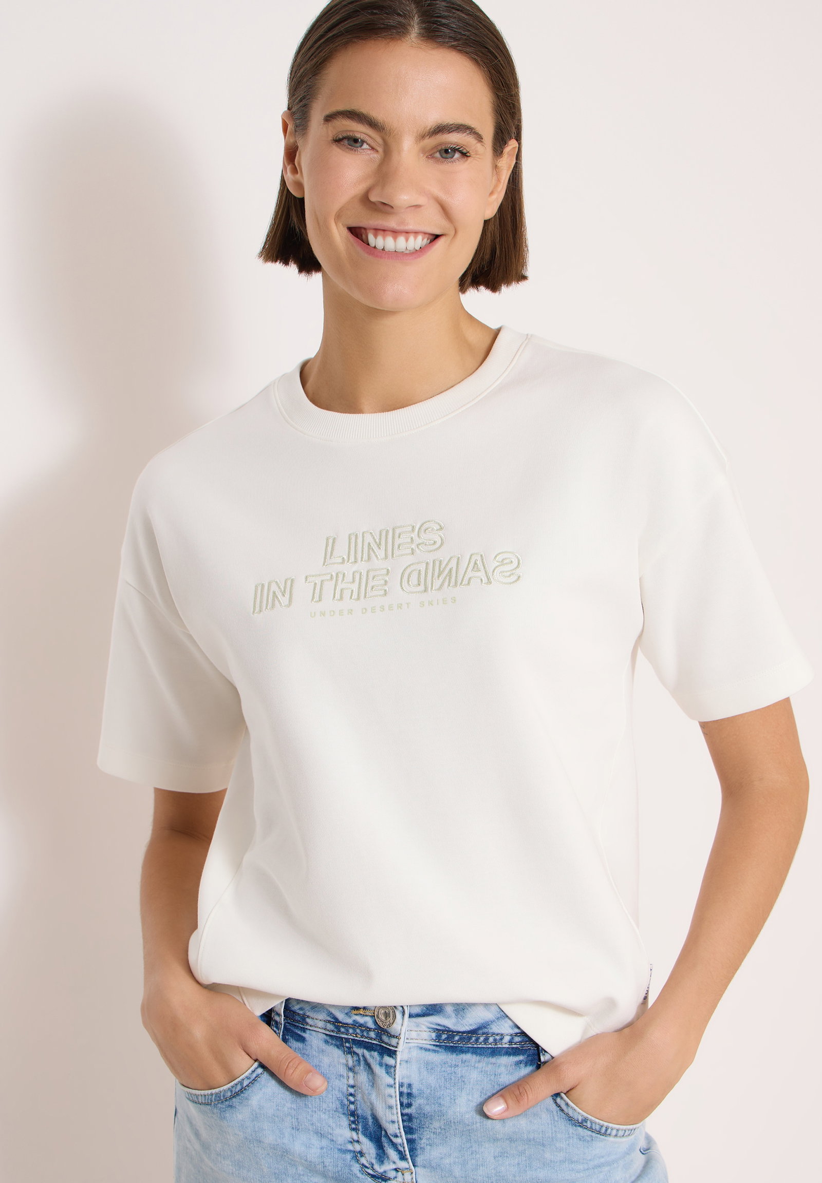 Sweatshirt w. Embroidery, vanilla white #7