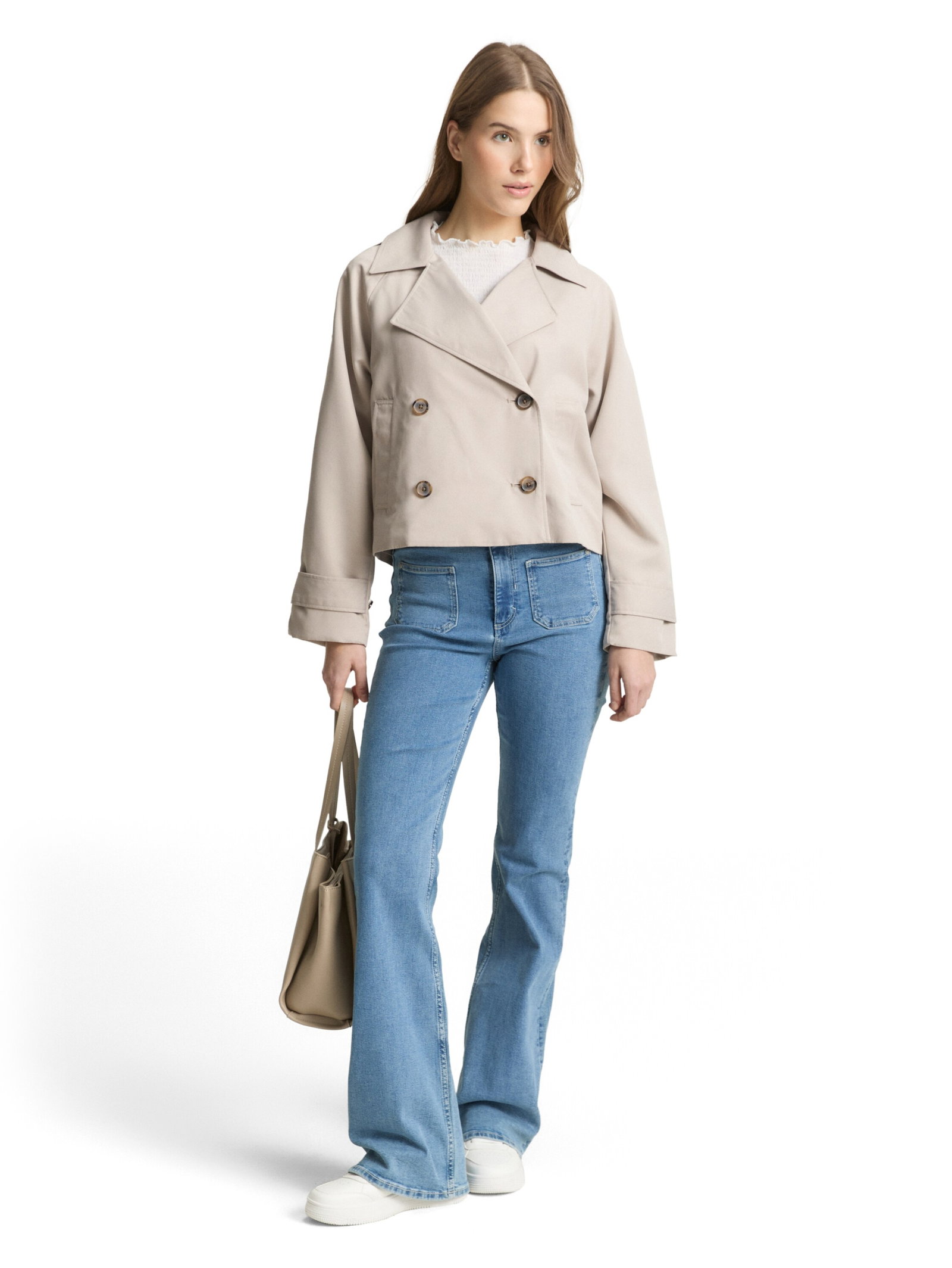 short trenchcoat, cloud grey #3