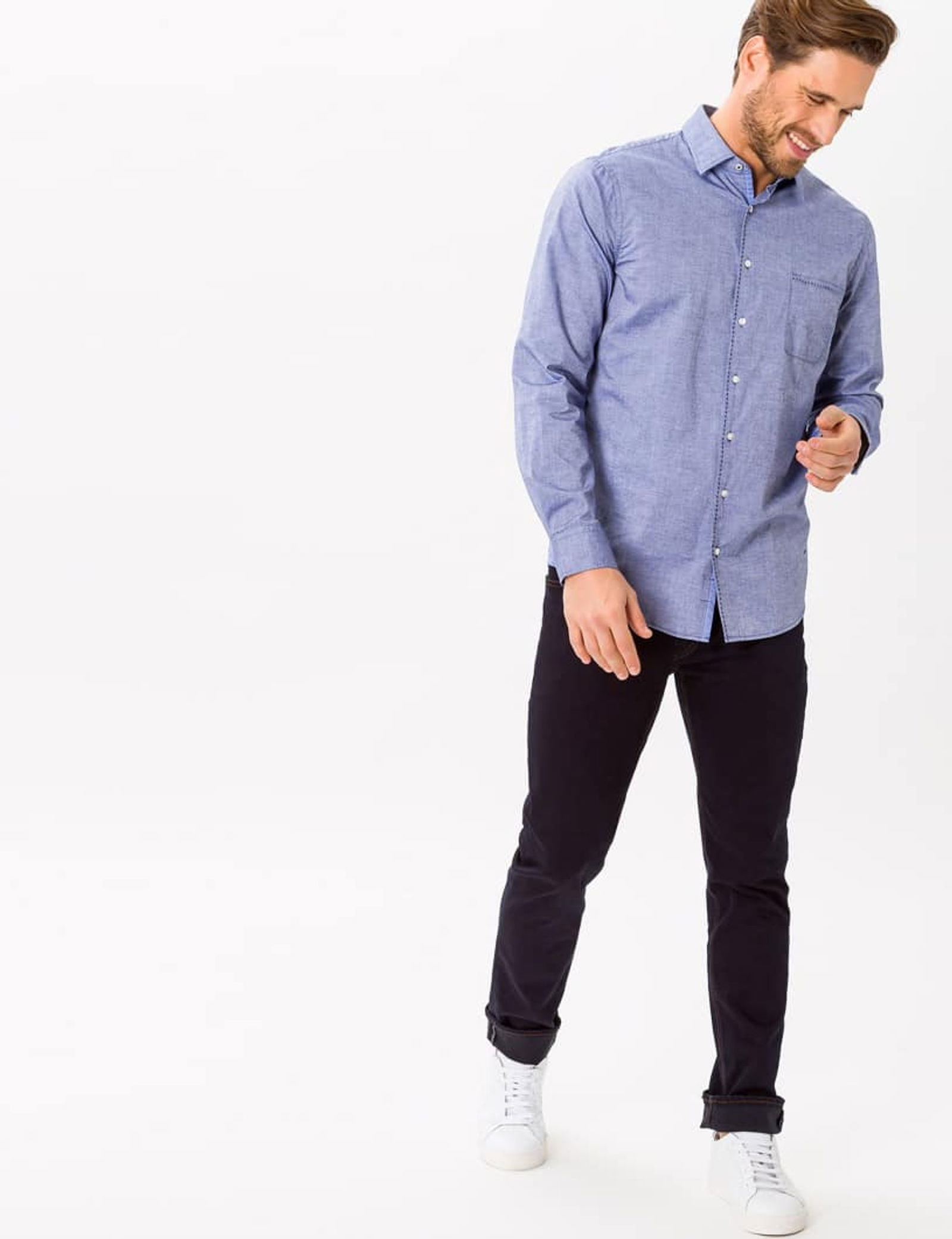 Brax | Brax Jeans Modern Fit "Chuck" | 34/34 | clean raw blue