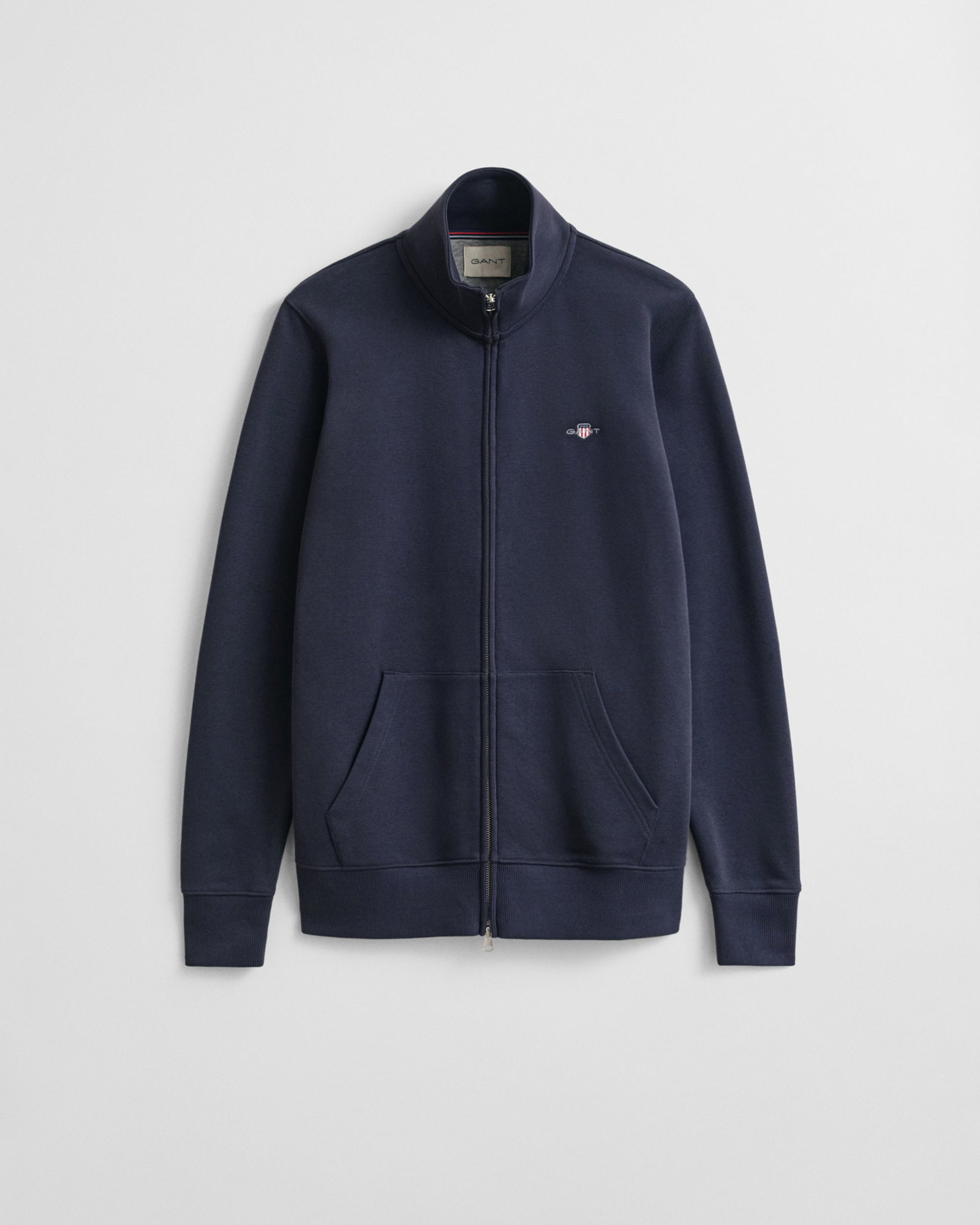 fbe303469bcb254ddf0cba0fafbd8de1 Gant | Gant Sweatjacke "Shield" | M | grey melange