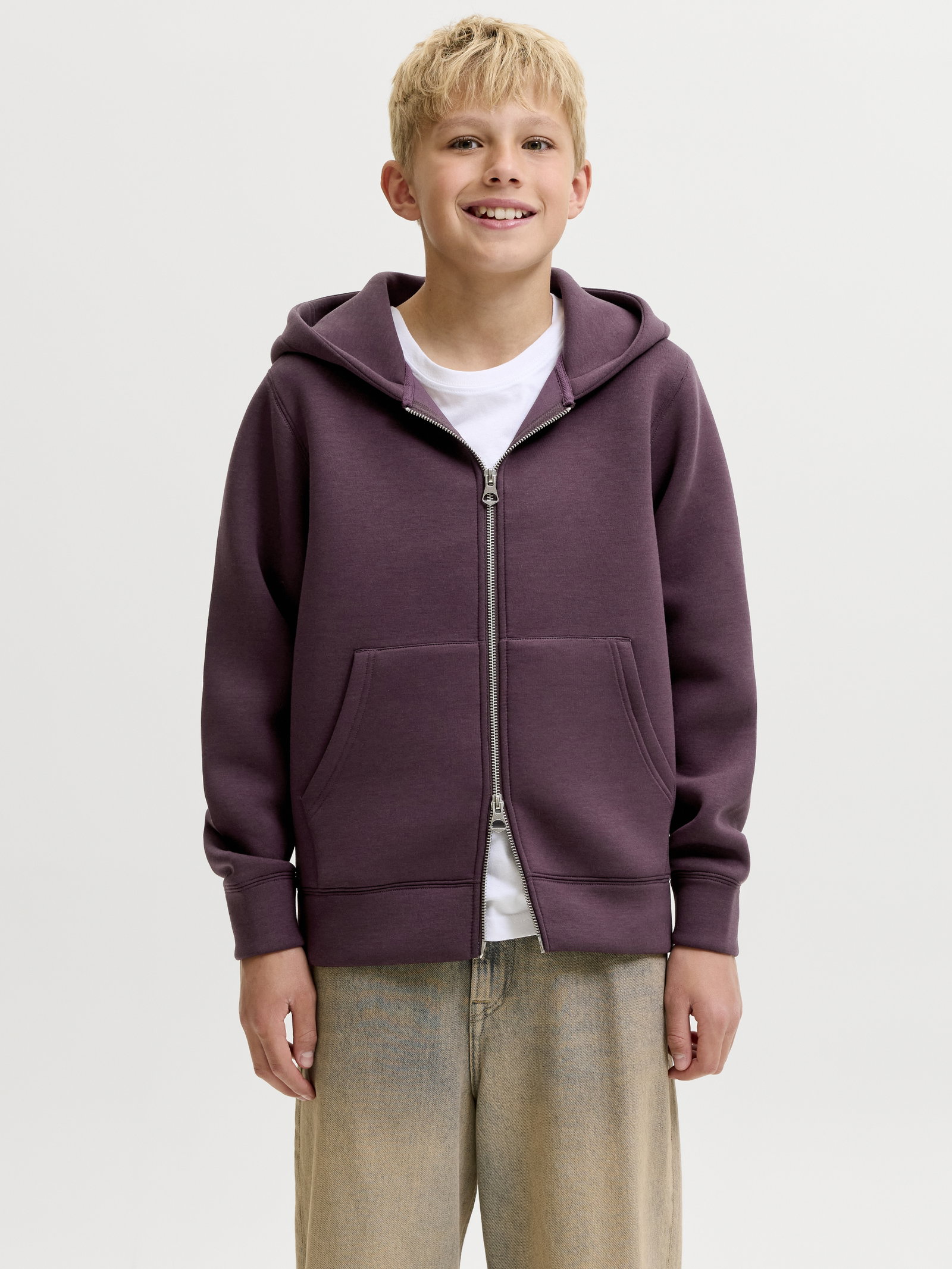 JCOLEGACY SWEAT SCUBA ZIP HOOD NOOS, Fudge #3