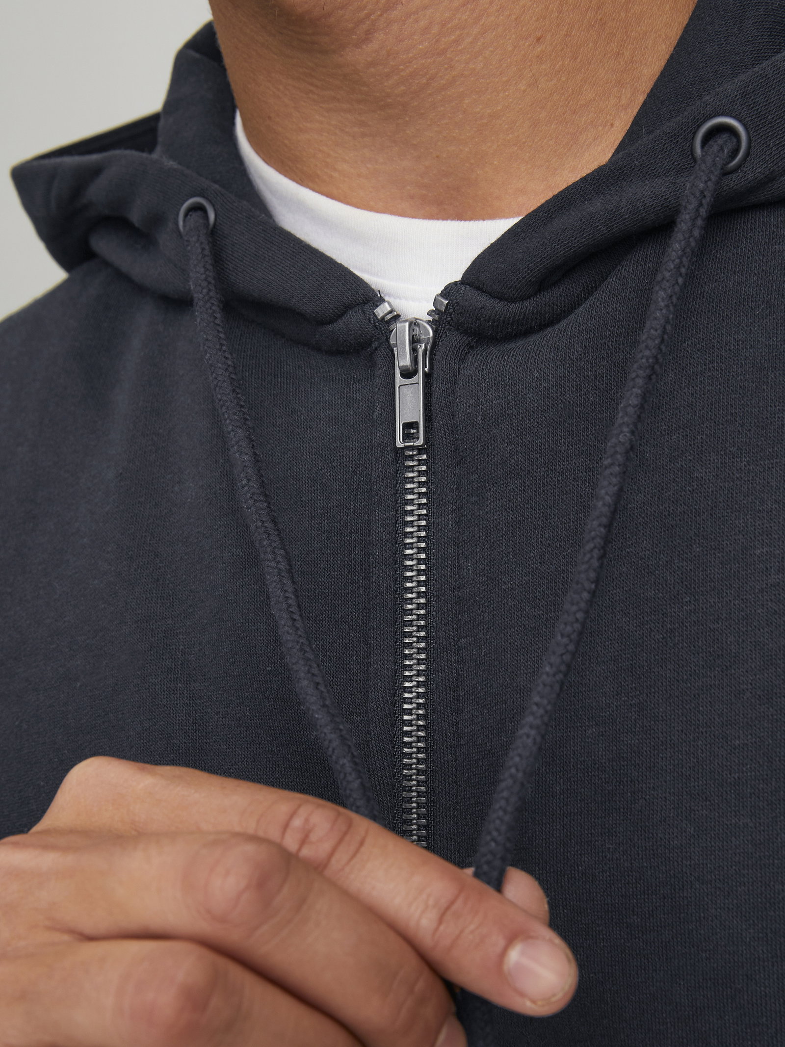 JJEBRADLEY SWEAT ZIP HOOD NOOS, Black #7