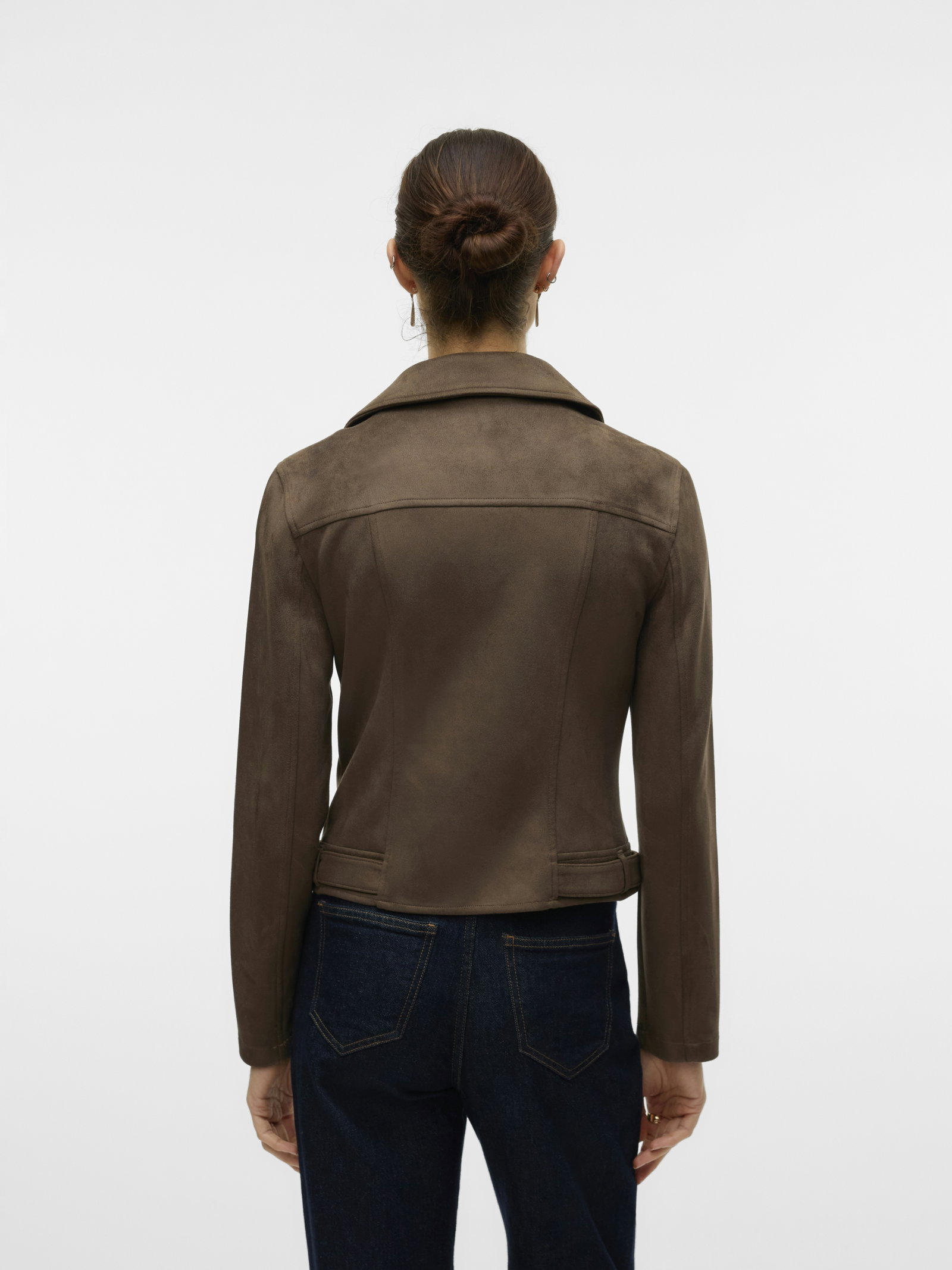 VMJOSE SHORT FAUX SUEDE JACKET NOOS, Chocolate Chip #3