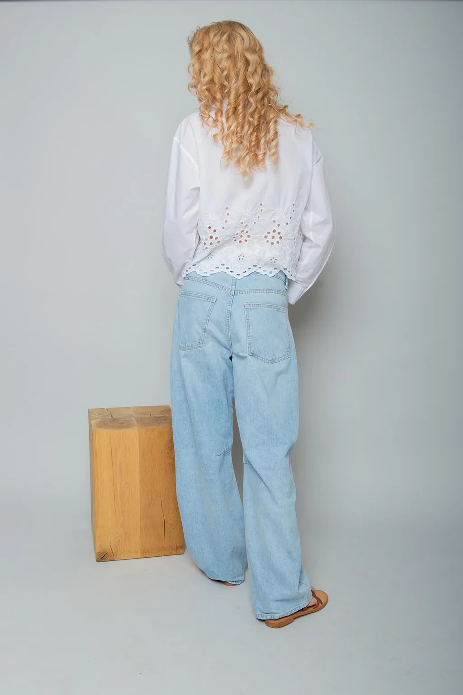 Emily van den Bergh |  Emily van den Bergh Druckbluse  | S/M | weiß