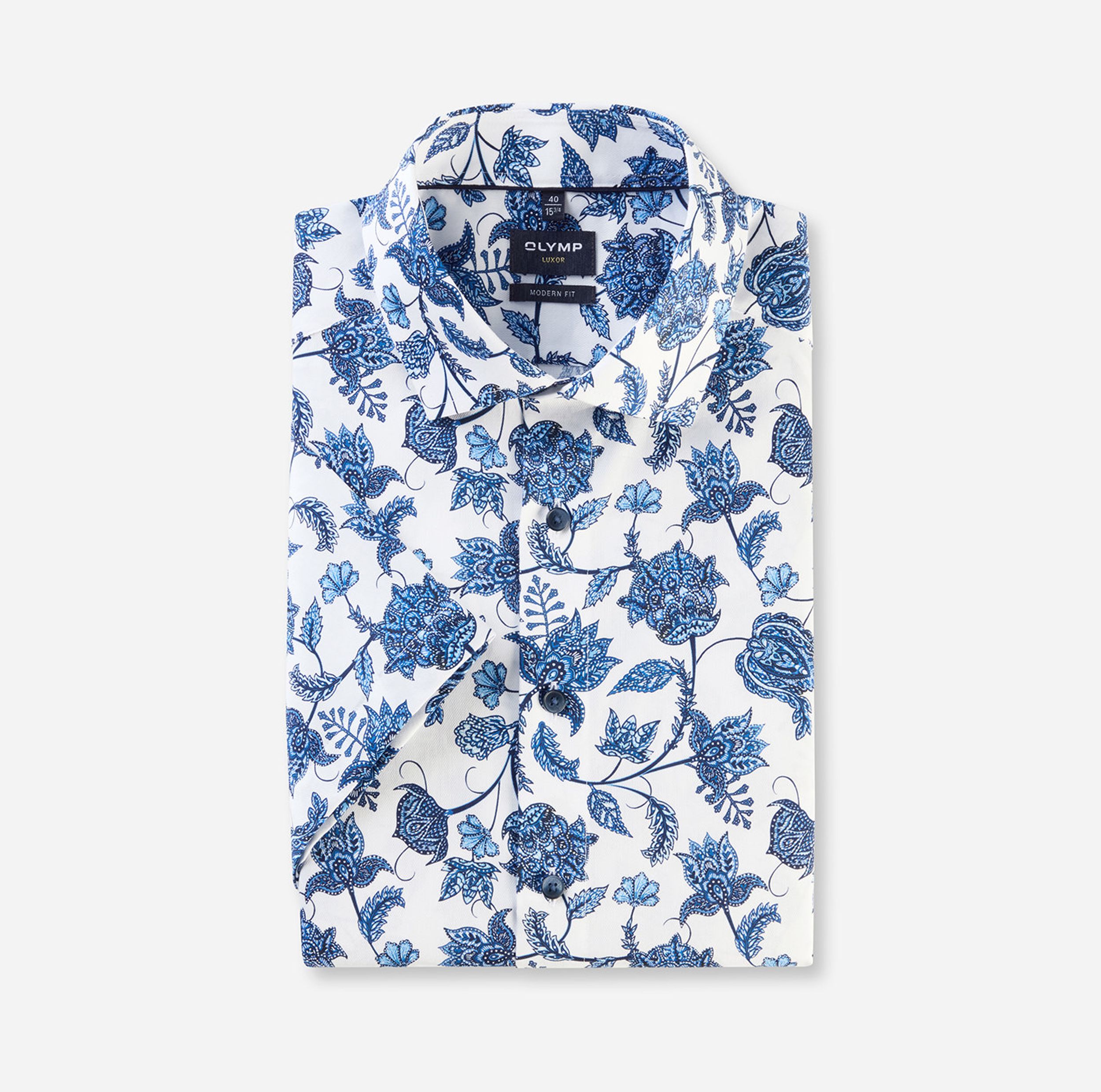 Olymp |  Olymp Hemd Modern Fit  | 41 | royal