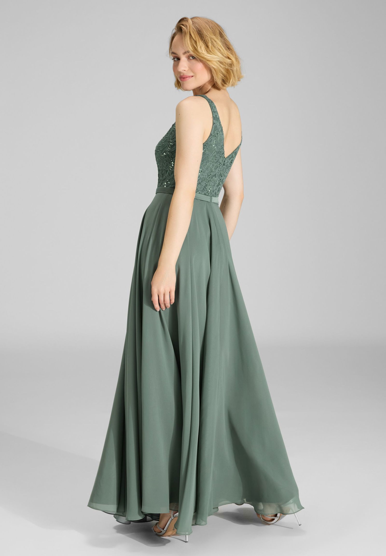 SWING |  SWING Langes Kleid  | 38 | deep slate