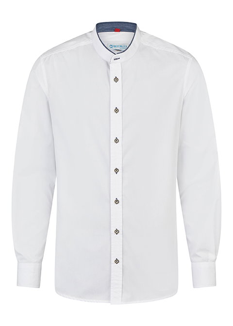 Spieth & Wensky Trachtenhemd TG-Falkland Slim Fit weiß-blau #1