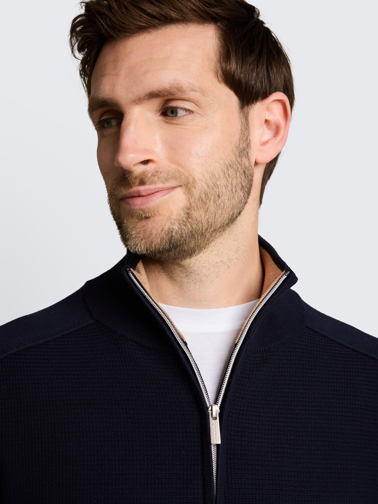 basic knit troyer, sky captain blue #8