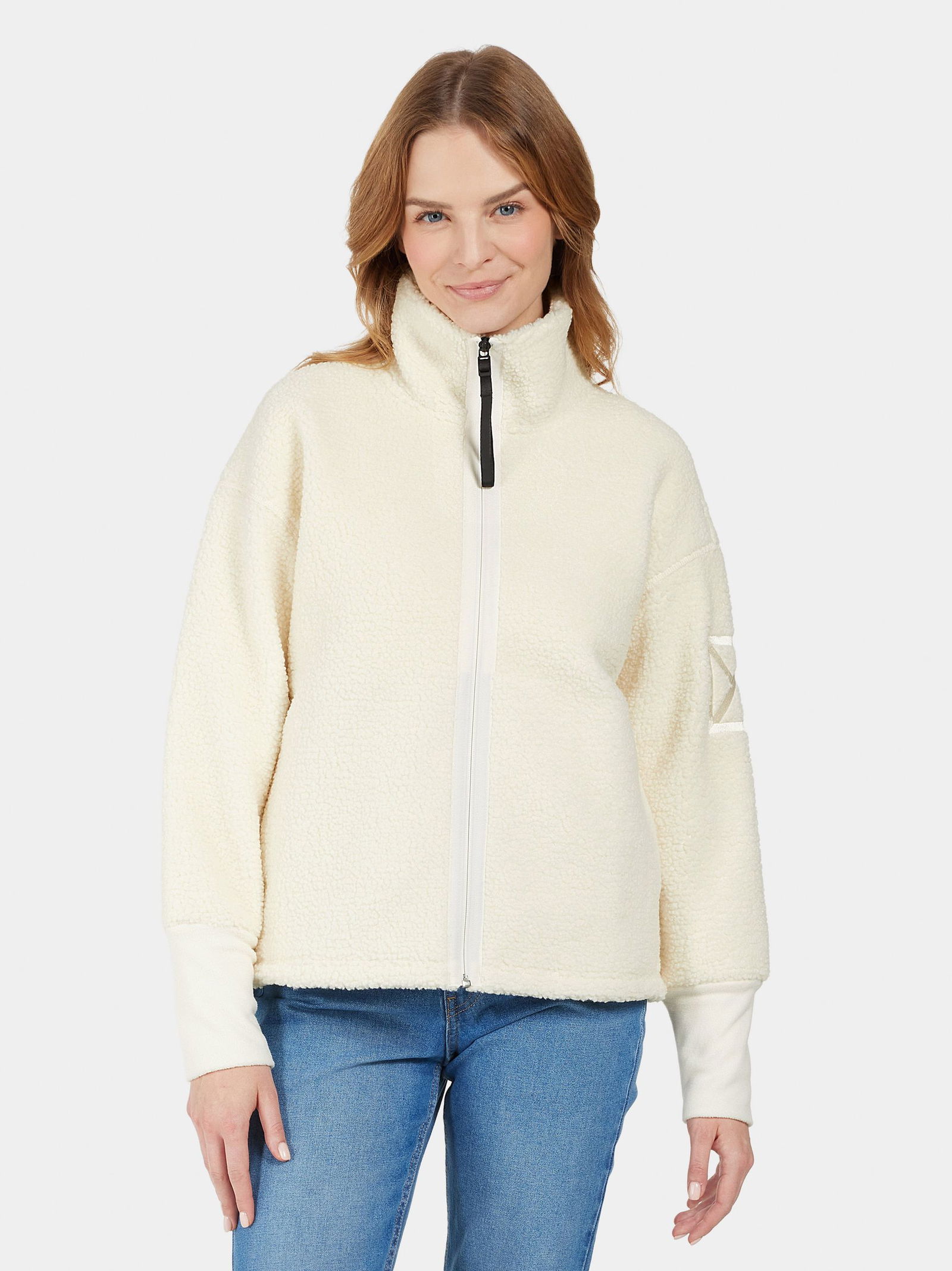 dbeee477977f370a8536f4f011270d6b Didriksons | Didriksons Fleecejacke Softshelljacke "Mella FZ" | 38 | white foam