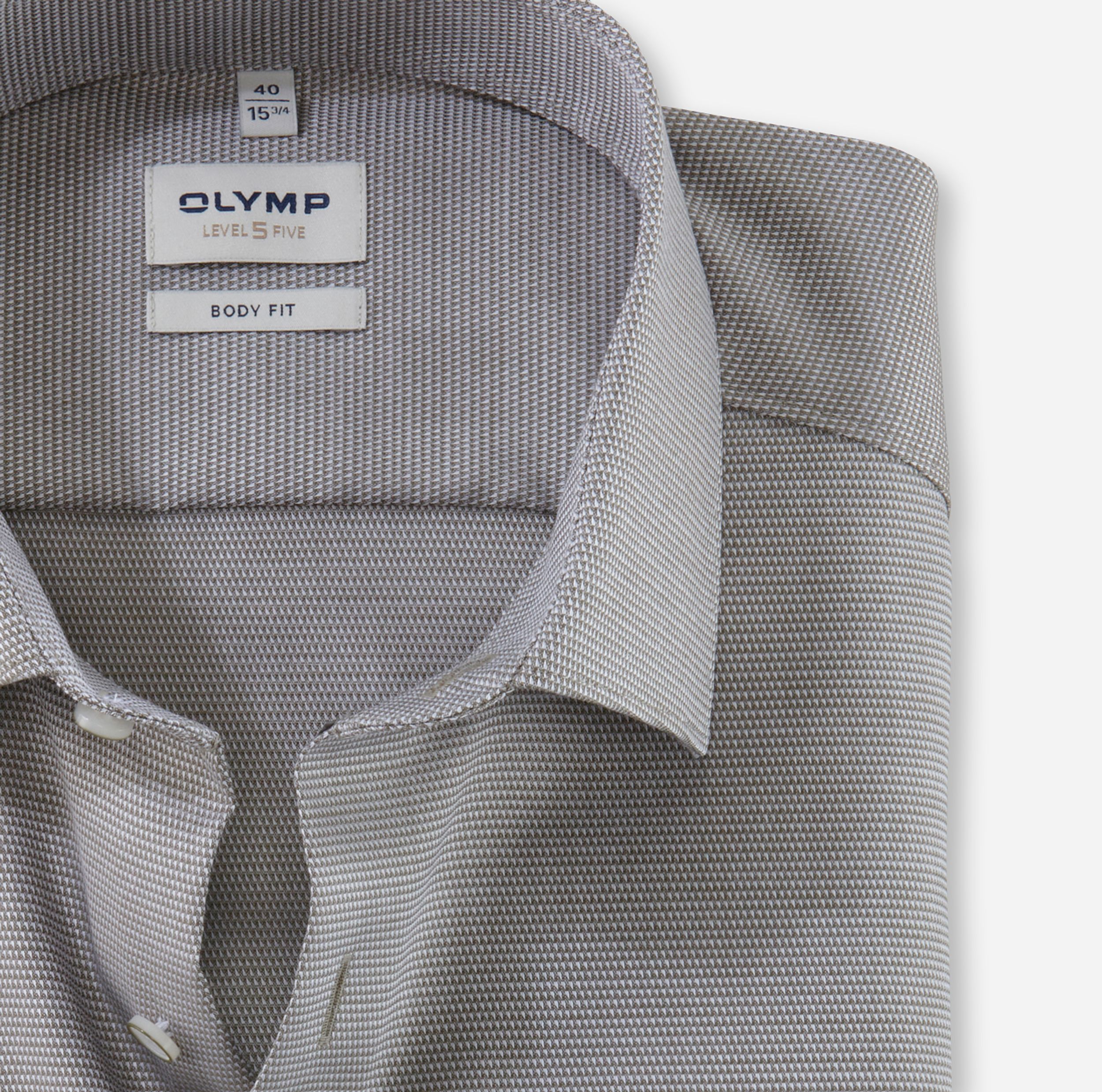 Olymp |  Olymp Hemd Modern Fit  | 38 | oliv